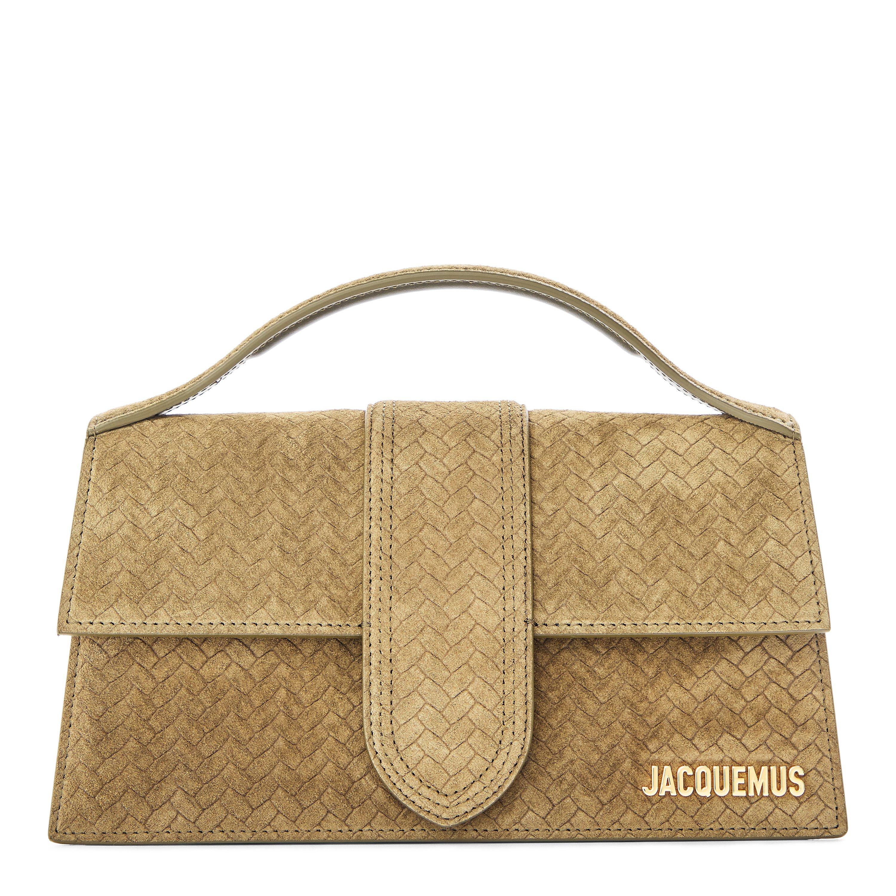 Jacquemus Women's Leather Le Grand Bambino Crossbody Bag - Khaki