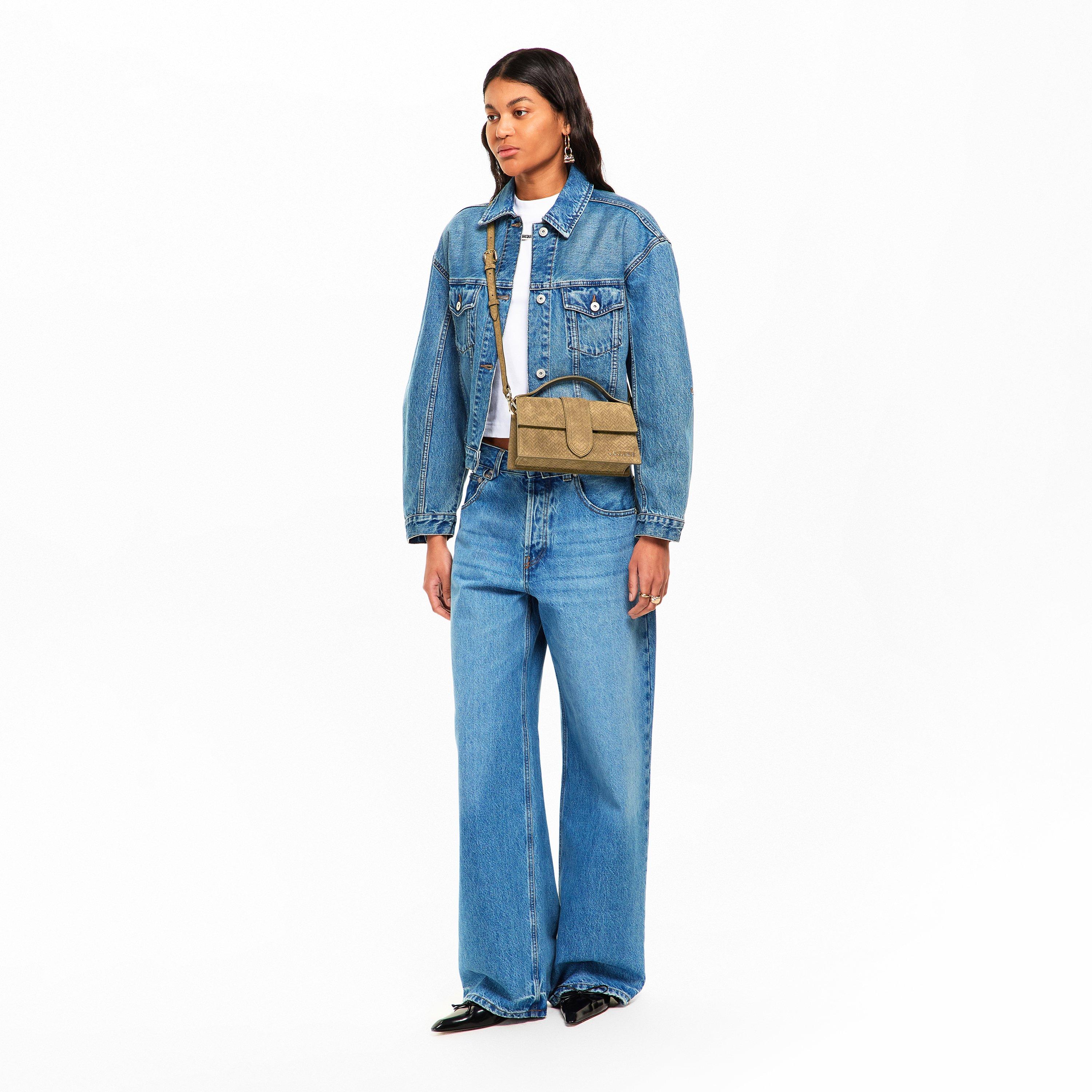 Khaki - Jacquemus - Women's Leather Le Grand Bambino Crossbody Bag - 6