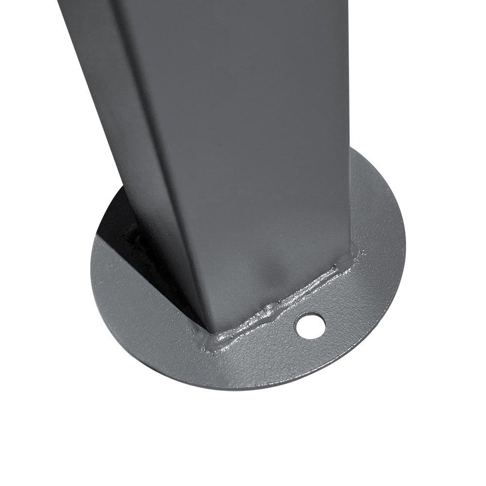 Grey - Breeins - Outdoor Metal Arched Pergola with Shade - 8