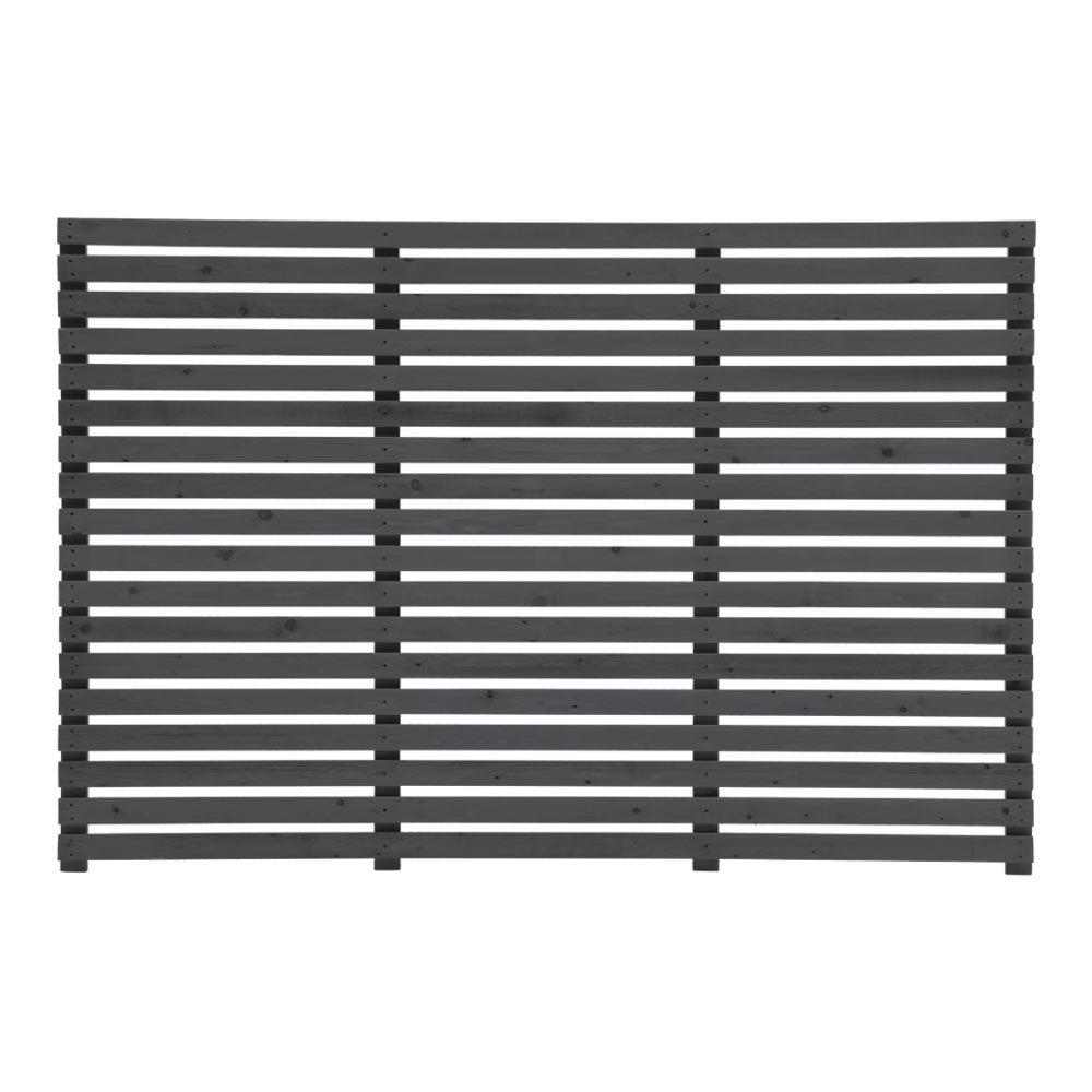 Grey - Breeins - 120cm Height Grey Garden Privacy Wood Fence - 3