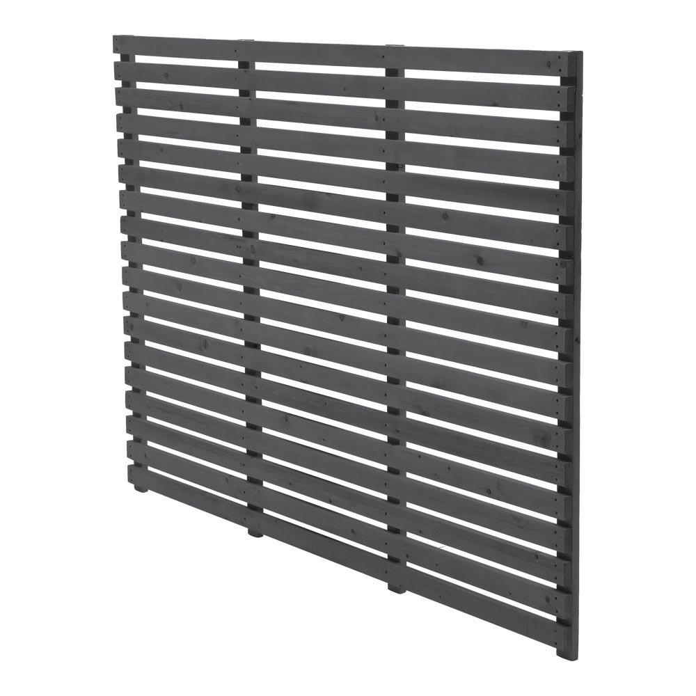 Grey - Breeins - 120cm Height Grey Garden Privacy Wood Fence - 4