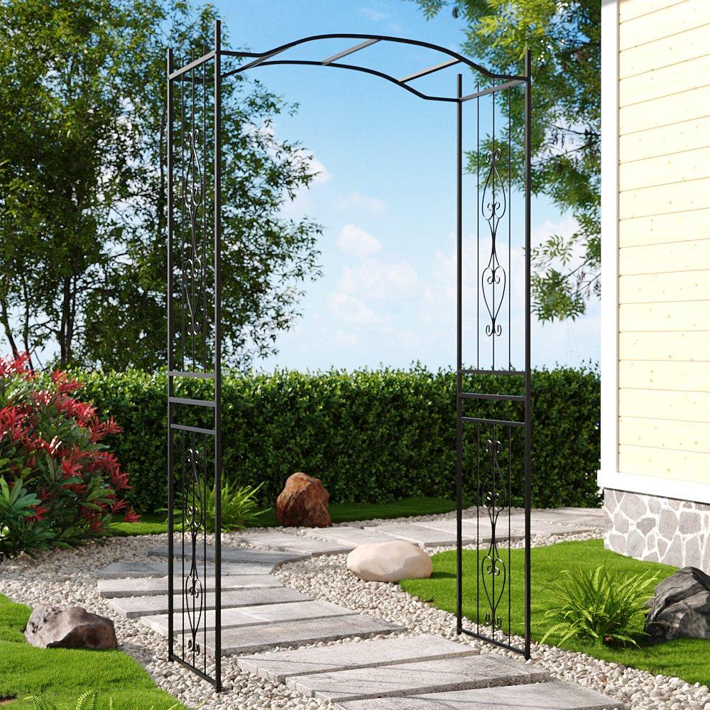 Black - Breeins - Multifunctional Iron Garden Arch - 2