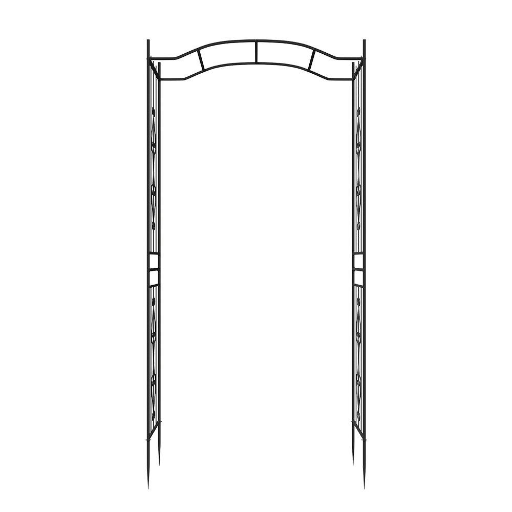 Black - Breeins - Multifunctional Iron Garden Arch - 3