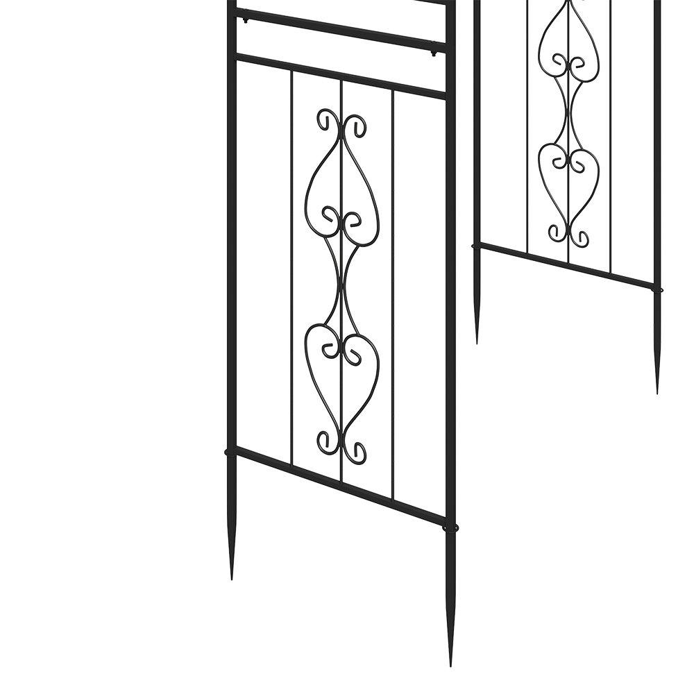 Black - Breeins - Multifunctional Iron Garden Arch - 7