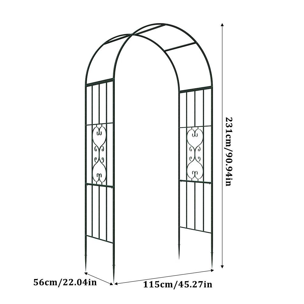 Black - Breeins - Multifunctional Iron Garden Arch - 8