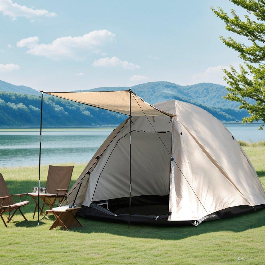 Beige - Breeins Camping - 2-Person Camping Foldable Tent - 2