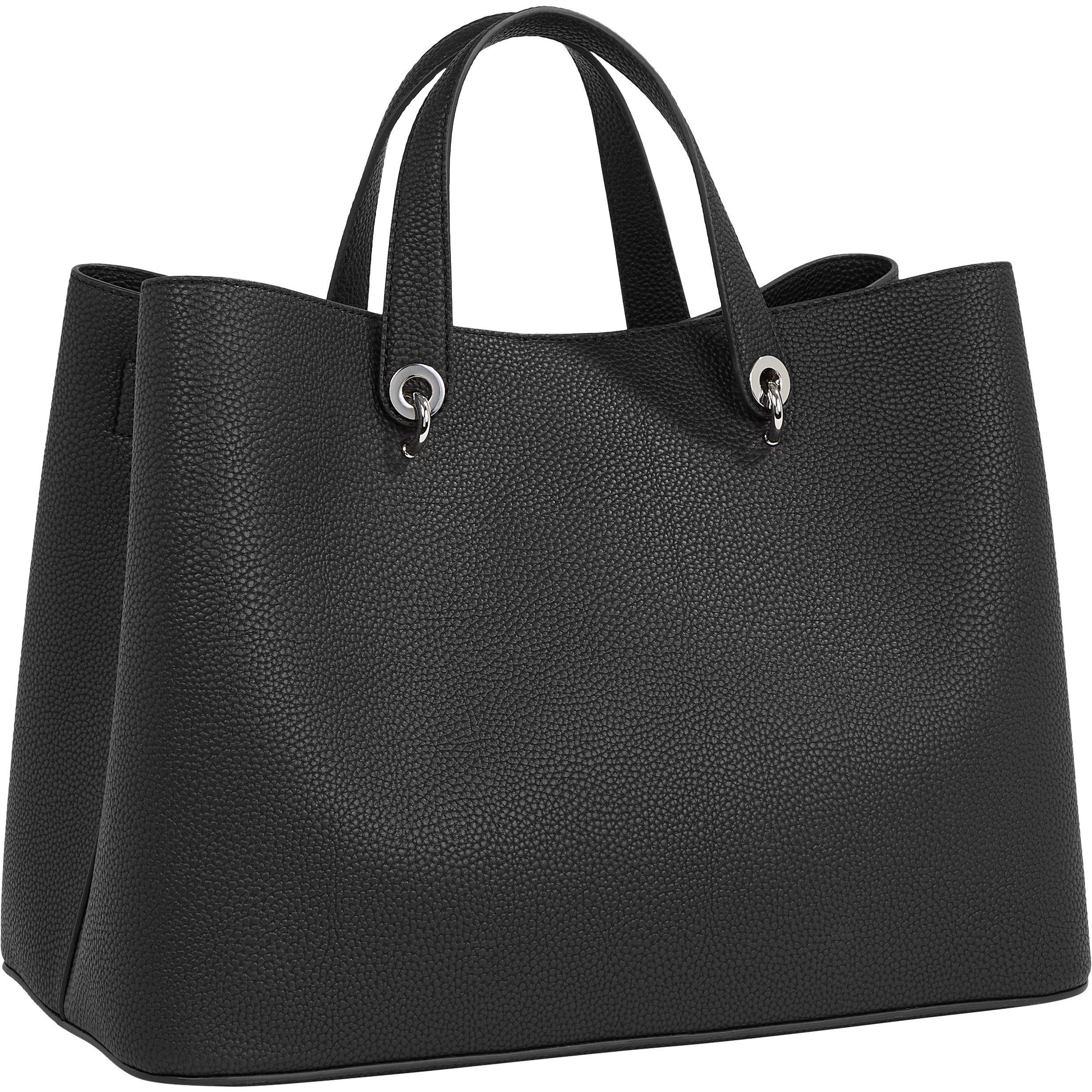 Zwart - Tommy Hilfiger - TH Emblem Satchel Bag - 4