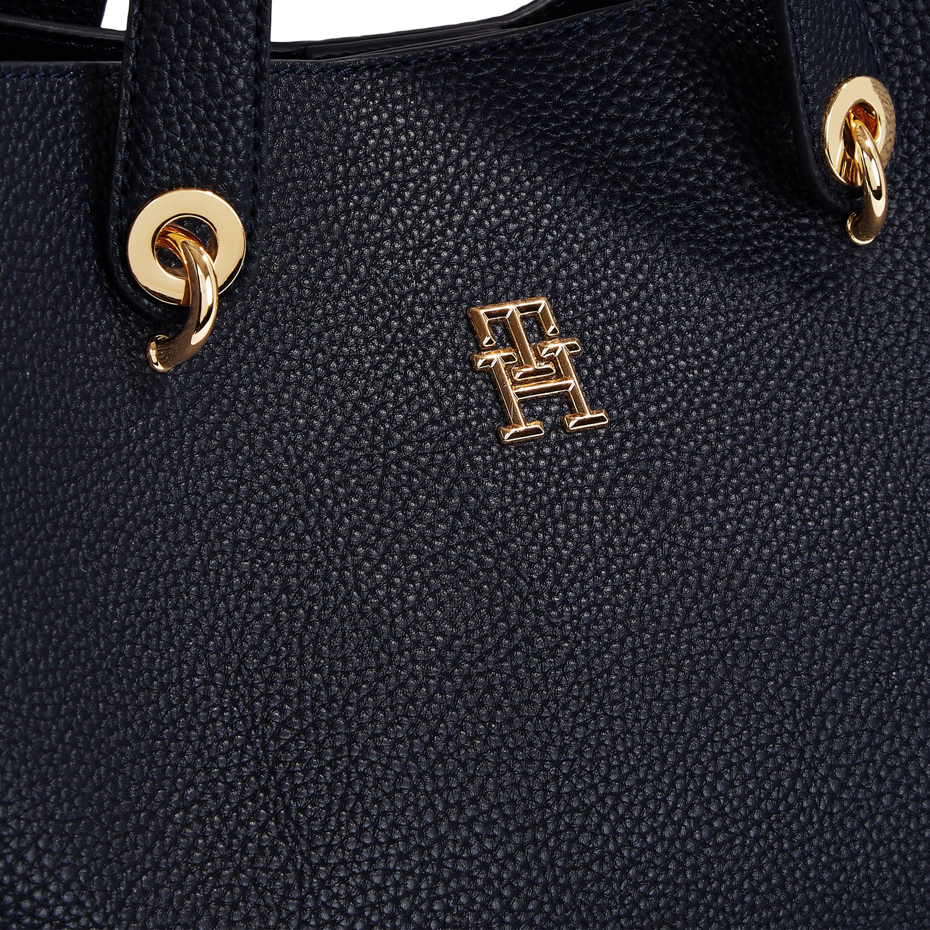 Space Blue - Tommy Hilfiger - TH Emblem Satchel Bag - 3