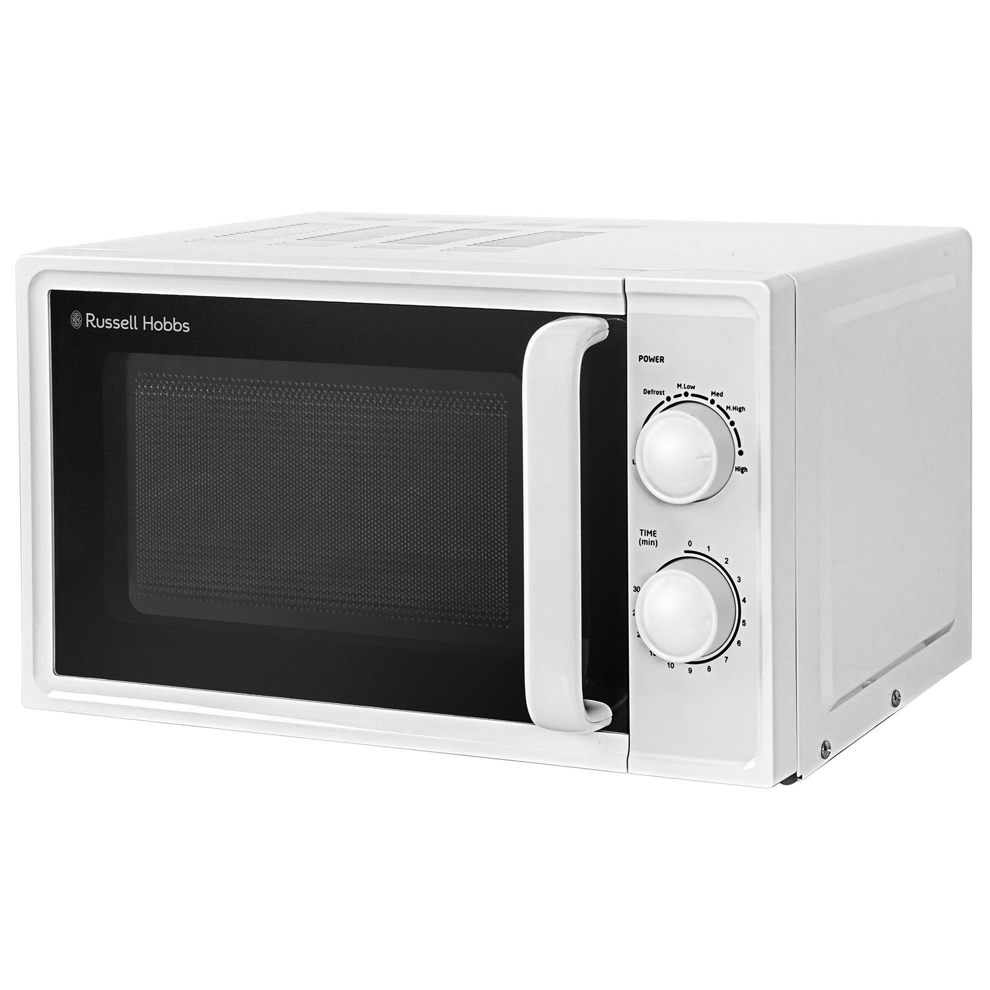 White - Russell Hobbs - RHM1725 17L Textures Manual Microwave in White - 1