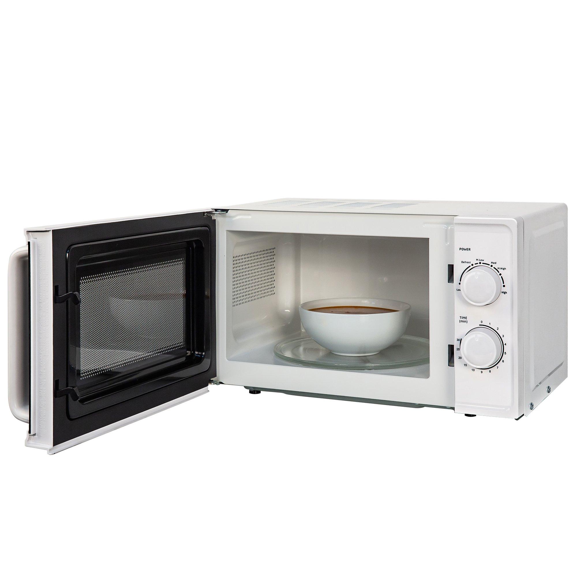 White - Russell Hobbs - RHM1725 17L Textures Manual Microwave in White - 7