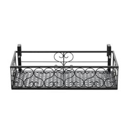 LIFE IDEAS 60cm Hanging Railing Planter Flower Pot Holder