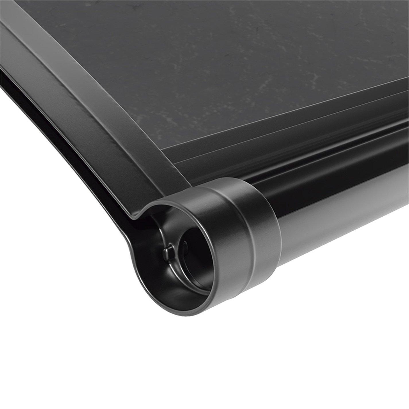 Black - Breeins - 100 x 100 x 23cm Outdoor Door Canopy Window Awning - 6