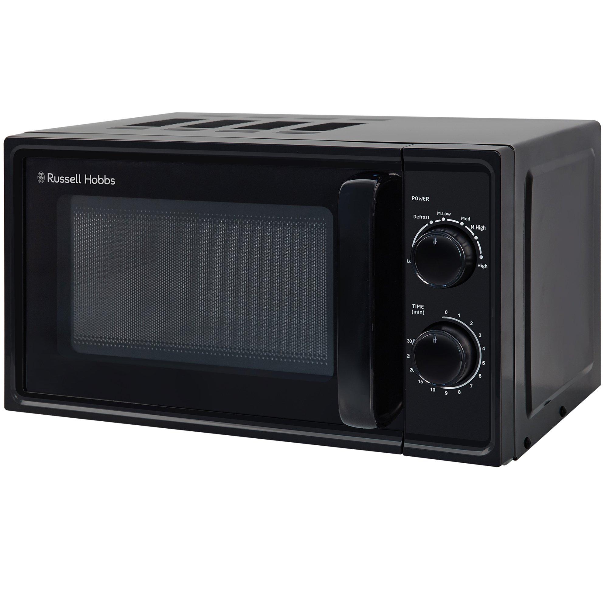 Black - Russell Hobbs - RHM1725B 17L Textures Manual Microwave in Black - 1