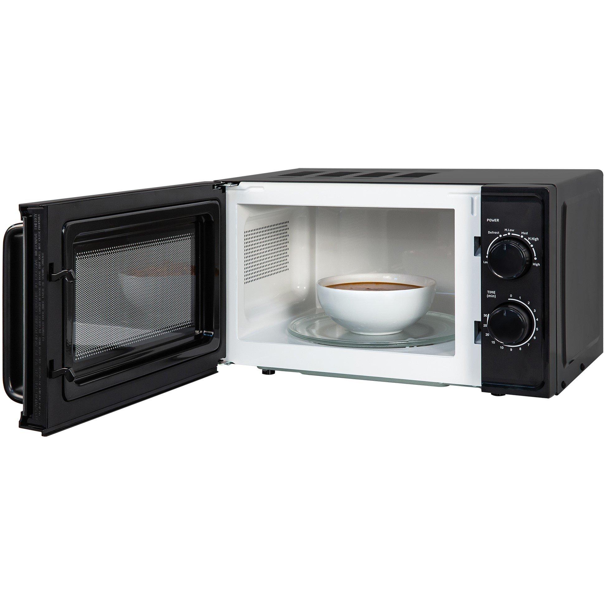Black - Russell Hobbs - RHM1725B 17L Textures Manual Microwave in Black - 7