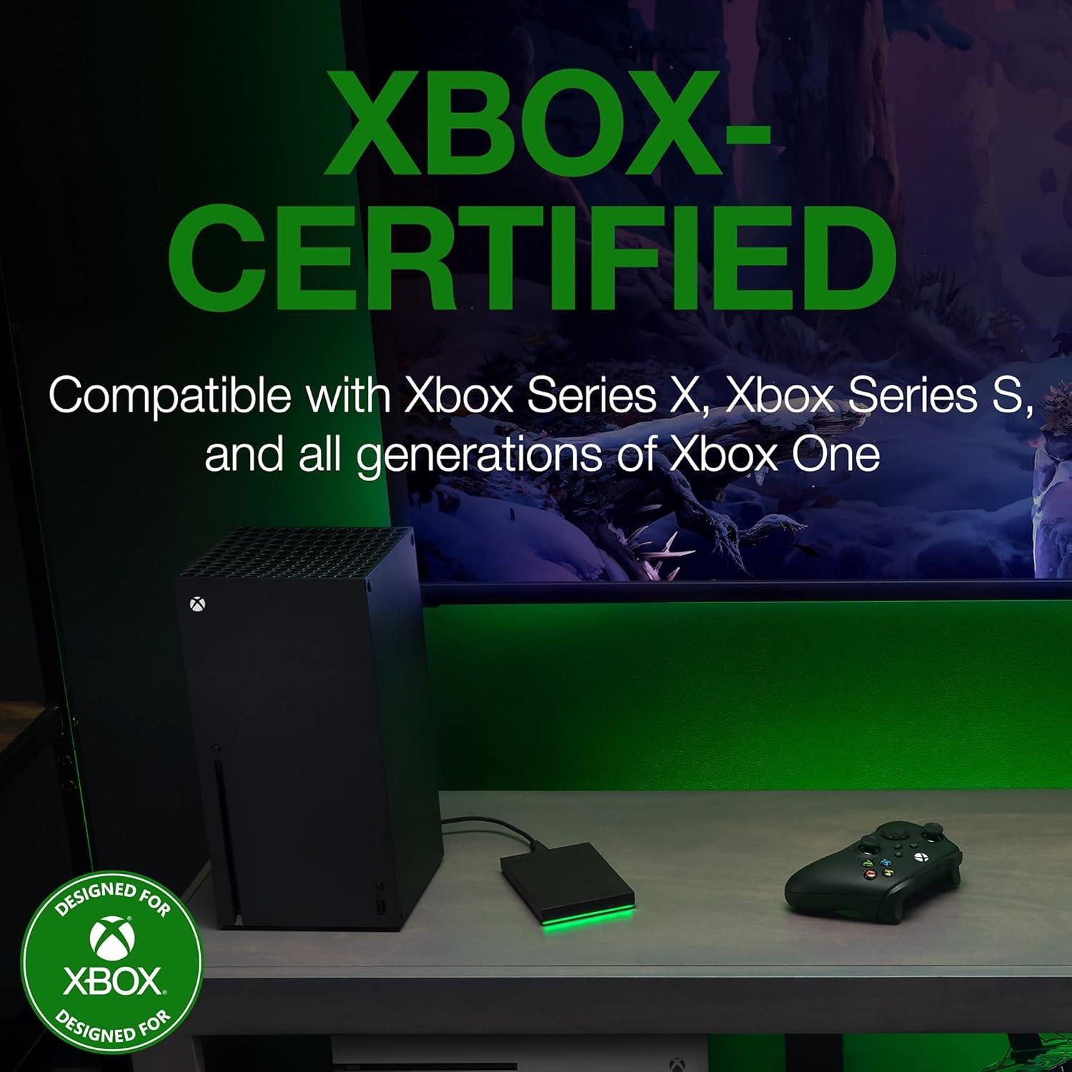 Zwart - Seagate - Game Drive for Xbox 4TB USB-A Portable External Hard Drive - 2