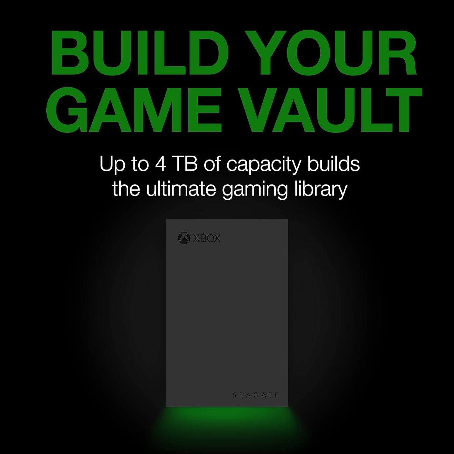 Zwart - Seagate - Game Drive for Xbox 4TB USB-A Portable External Hard Drive - 3