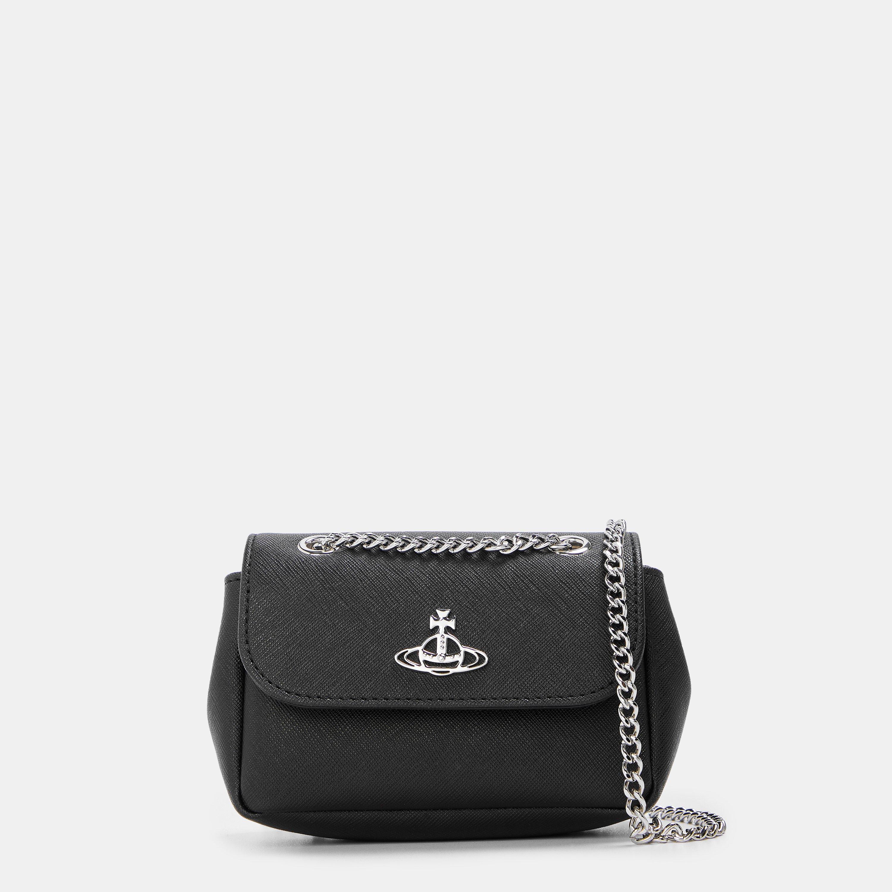 Black - Vivienne Westwood - Women's Viv Saffiano Shoulder Bag - 1