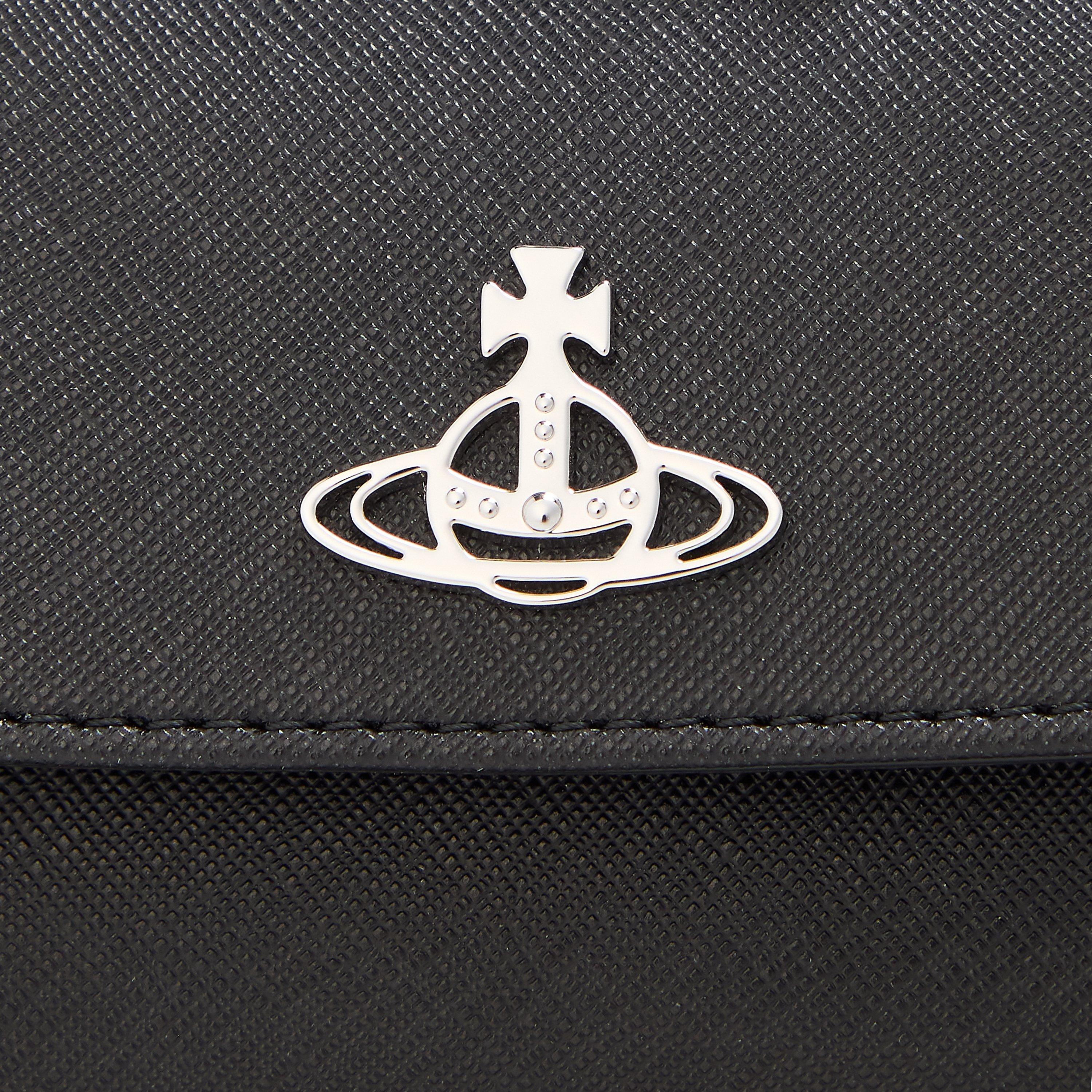 Black - Vivienne Westwood - Women's Viv Saffiano Shoulder Bag - 3