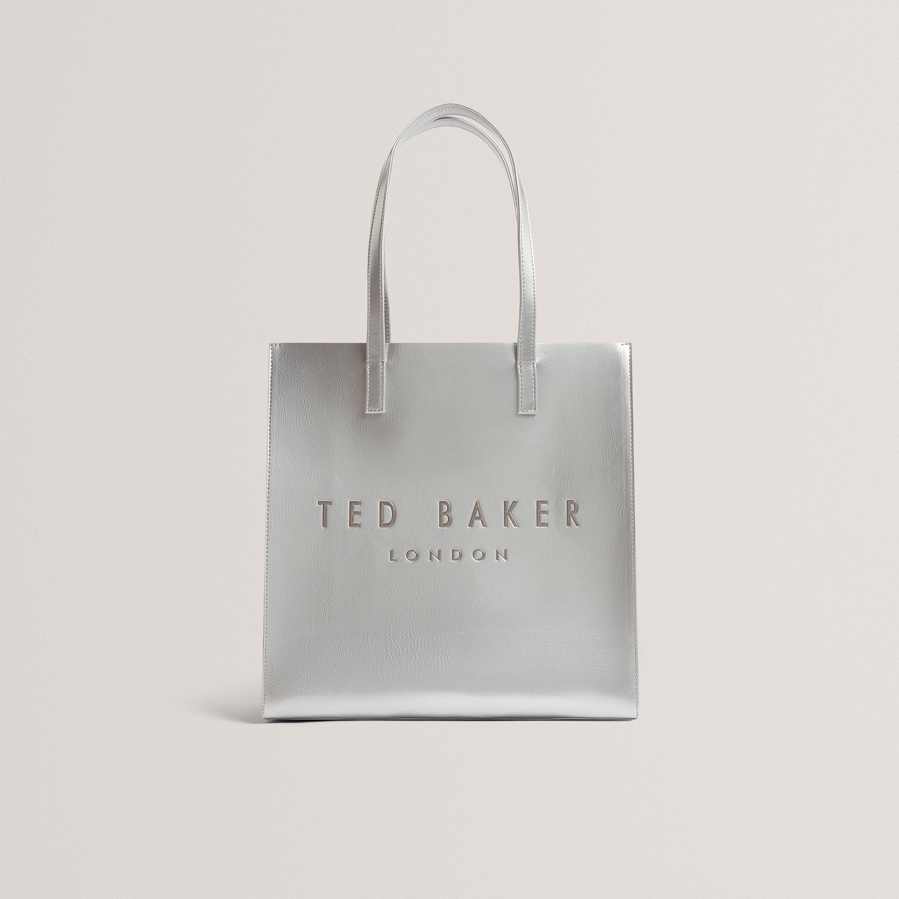 Ted Baker Women's Crinkle Icon Tote Bag - Silver