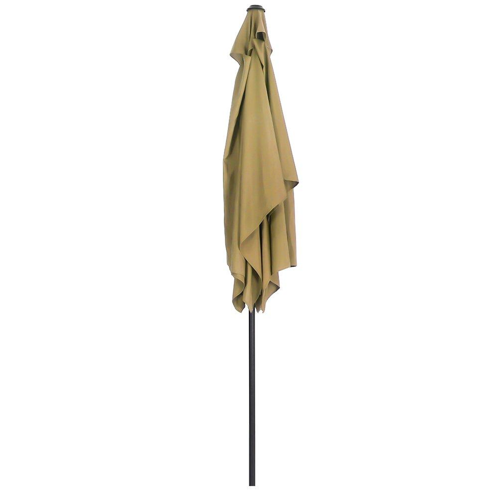 Beige - Breeins - Waterproof Rectangular Parasol for Outdoor - 6