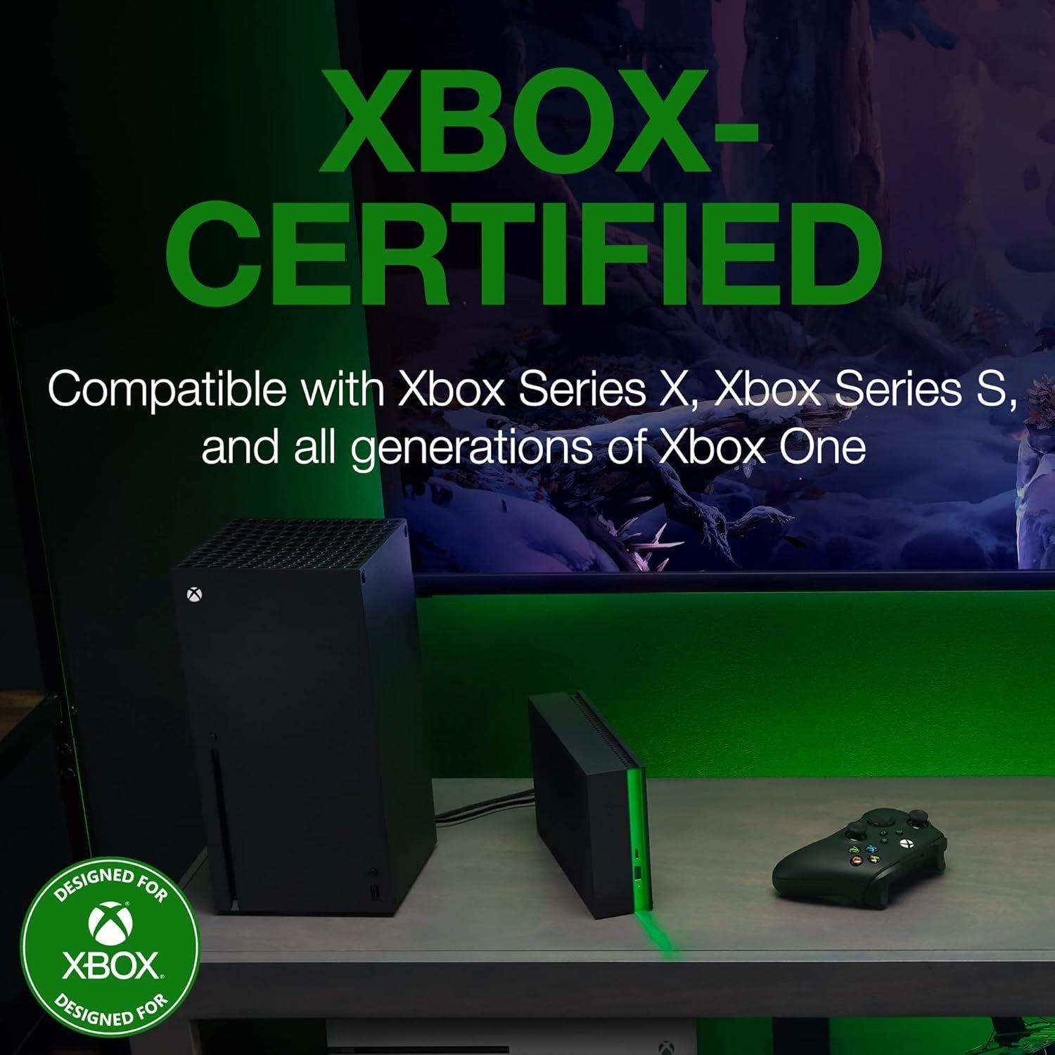 Zwart - Seagate - Game Drive Hub for Xbox 8TB USB-A Portable External Hard Drive - 3