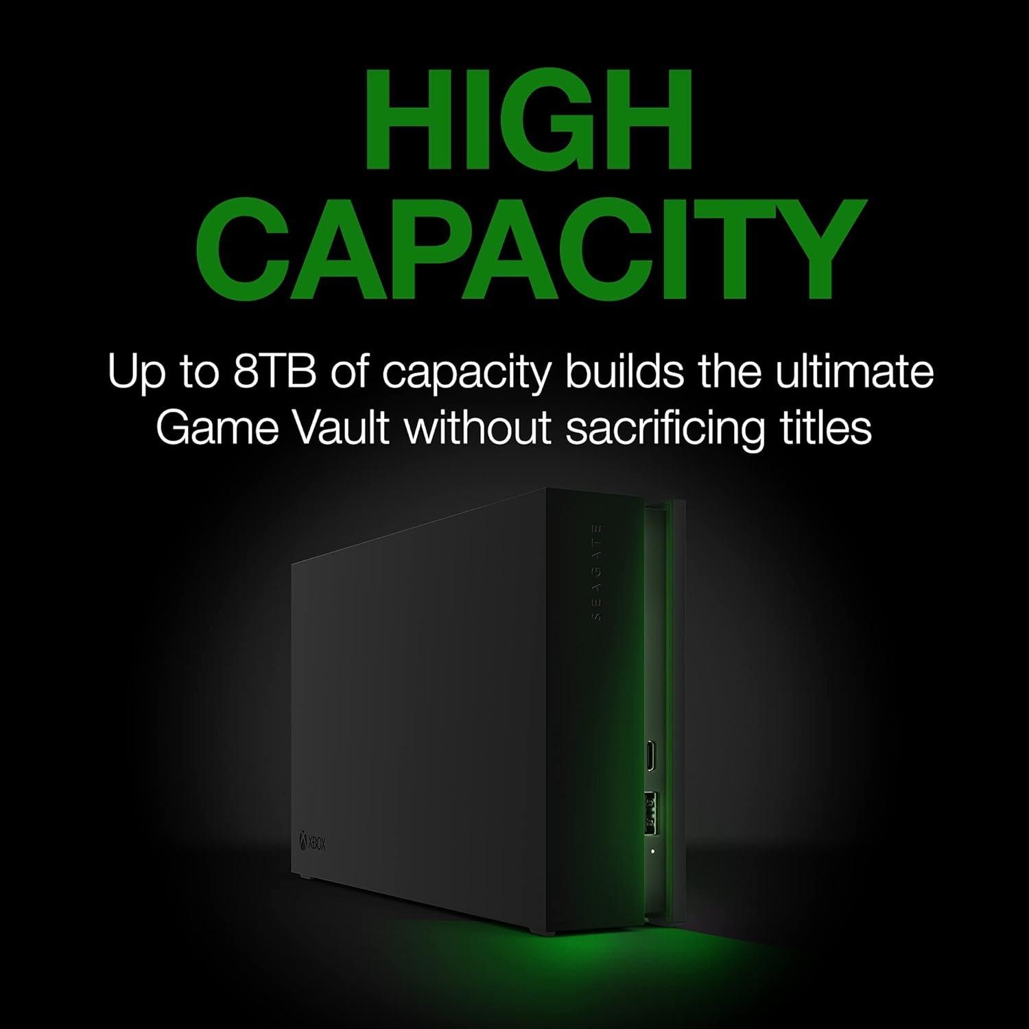 Zwart - Seagate - Game Drive Hub for Xbox 8TB USB-A Portable External Hard Drive - 4