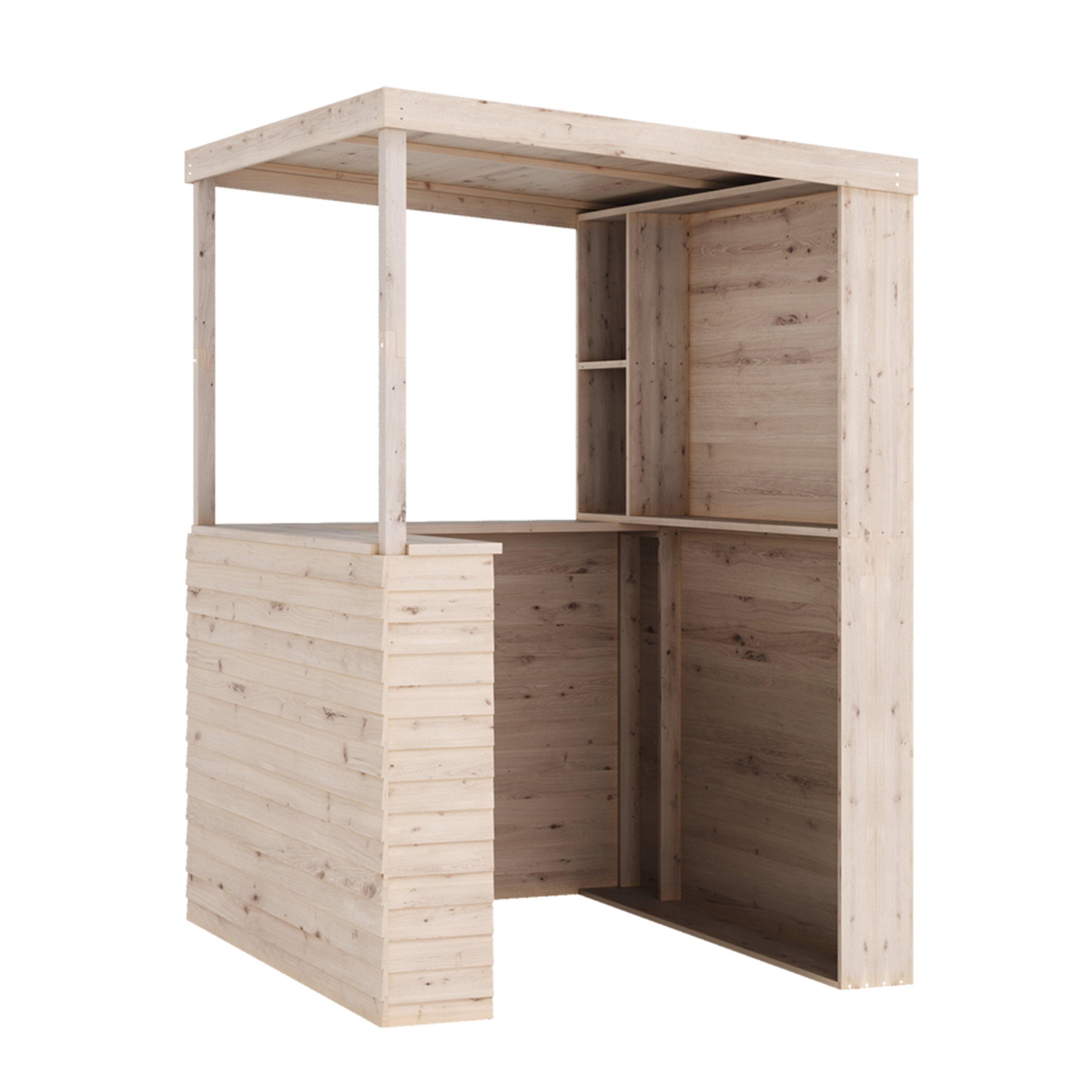 Brown - Breeins - Outdoor Solid Wood Garden Bar - 1