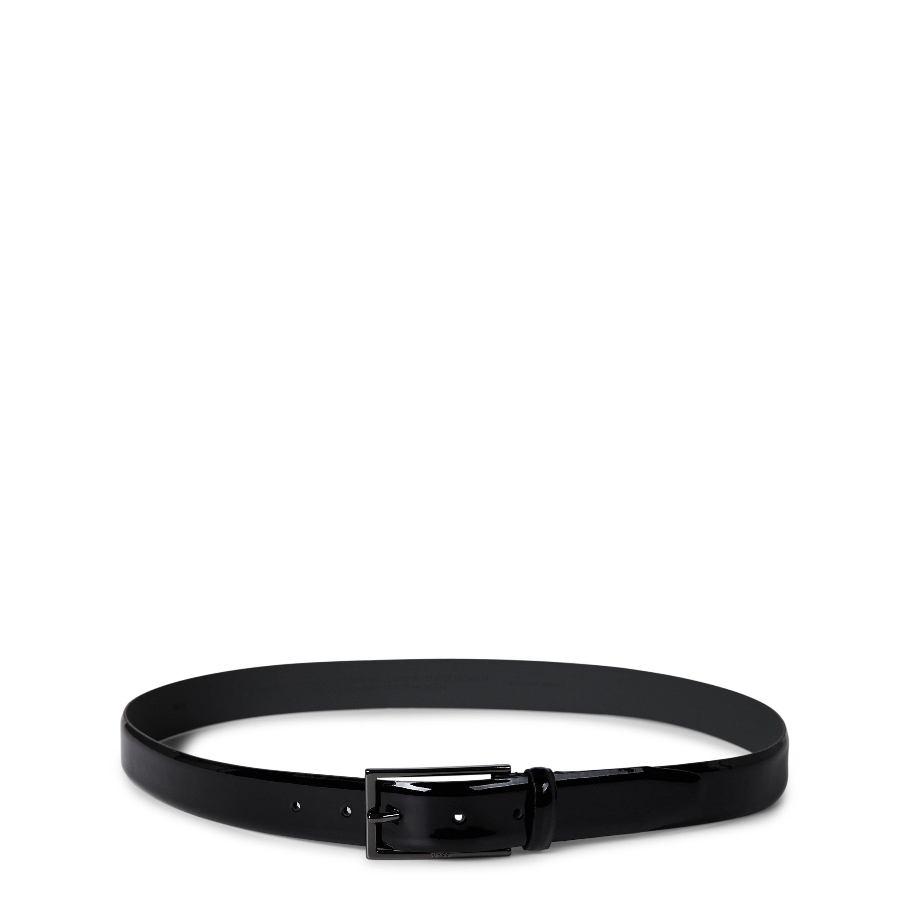 Black 002 - Boss - Carmellopa Patent Leather Belt - 1