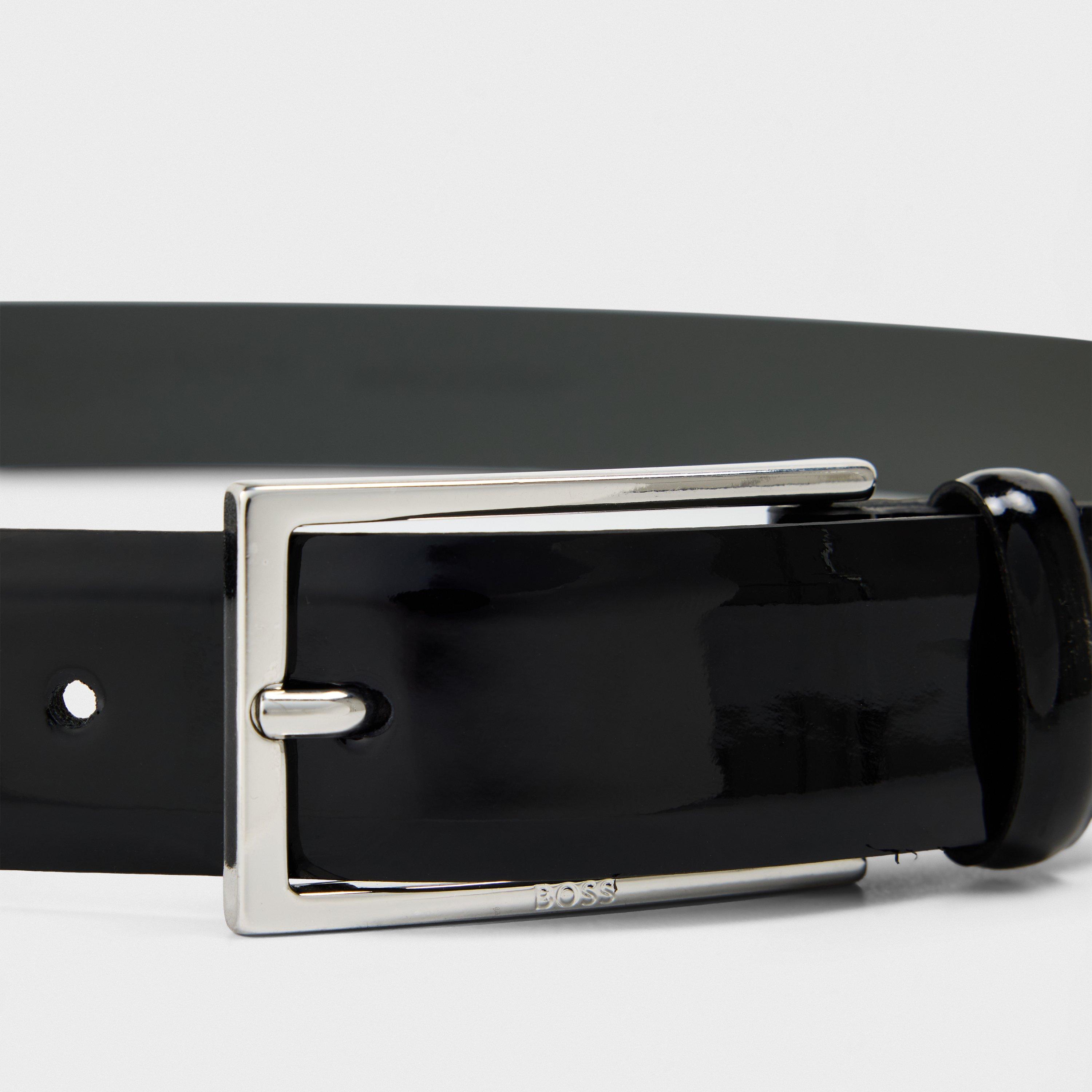 Black - Boss - Carmellopa Patent Leather Belt - 3