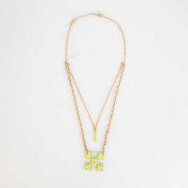 Off White Arrow Play Double Necklace