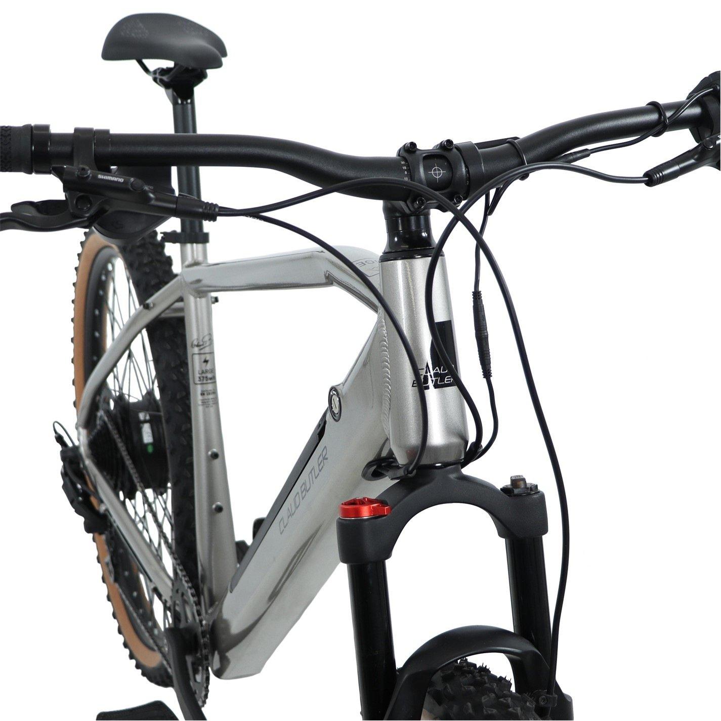 Grey - Claud Butler - Claud Butler Ridge 2.0 Electric Mountain Bike - 8
