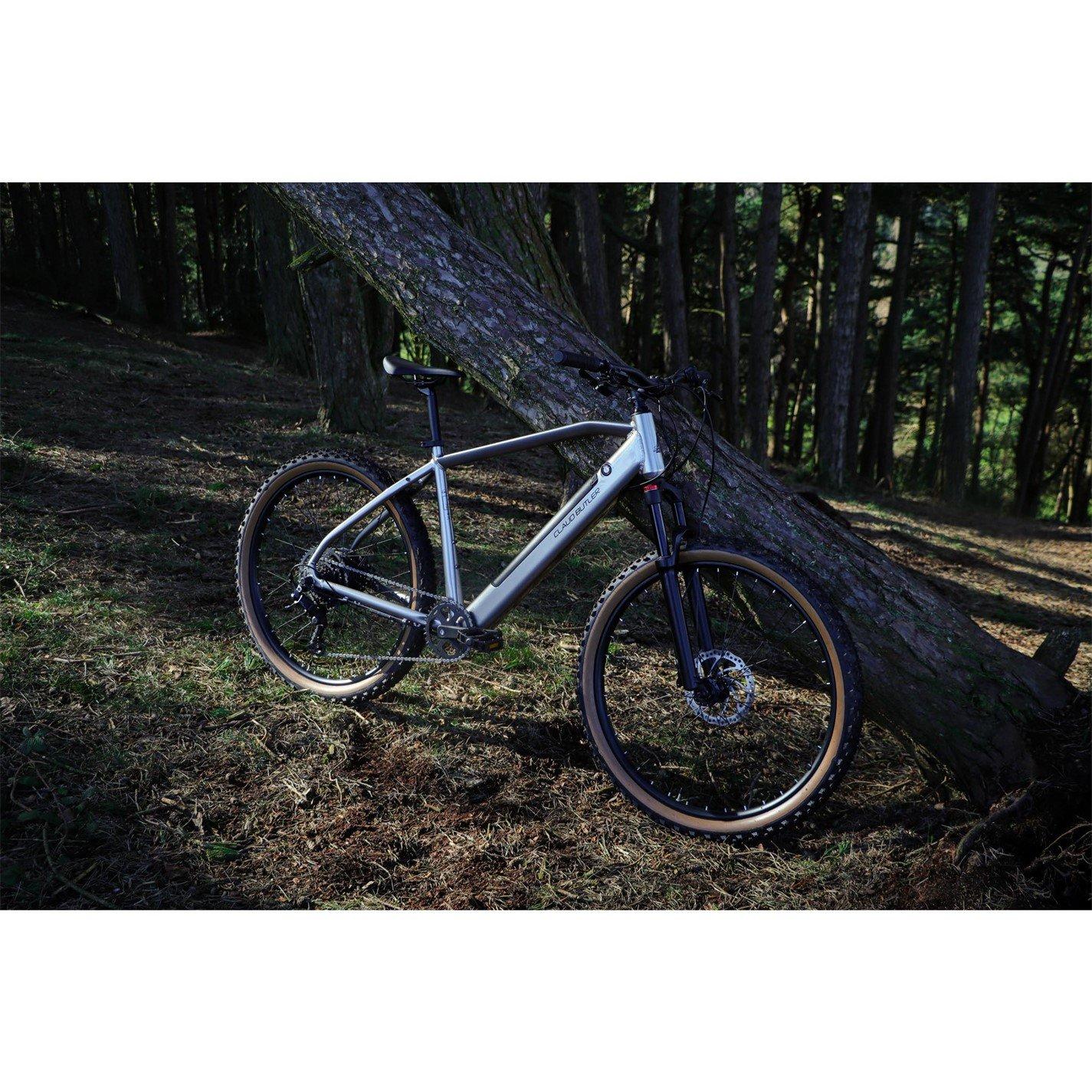 Grey - Claud Butler - Claud Butler Ridge 2.0 Electric Mountain Bike - 9