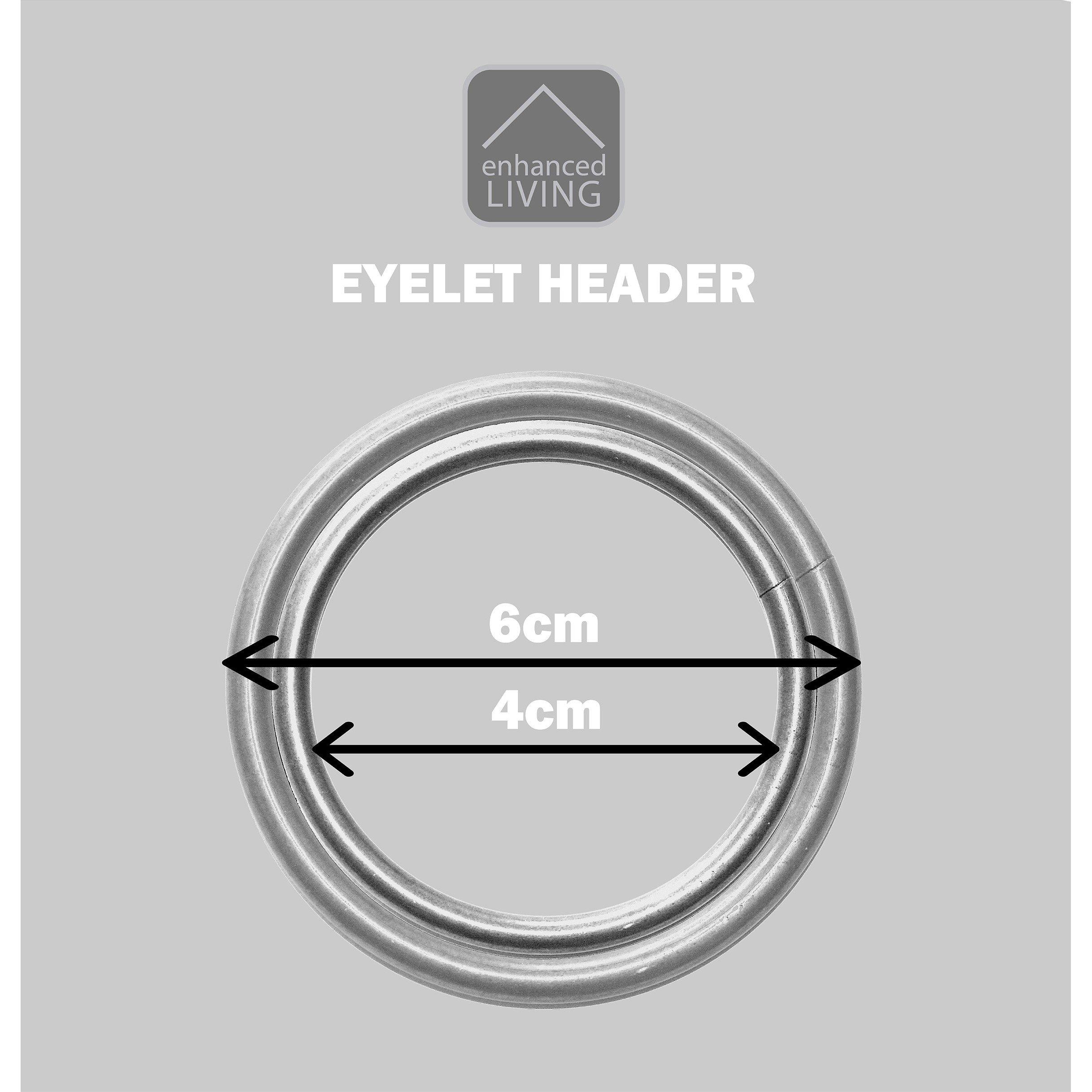 Navy - Enhanced Living - Chester Navy 100% Blackout Herringbone Curtains - 5