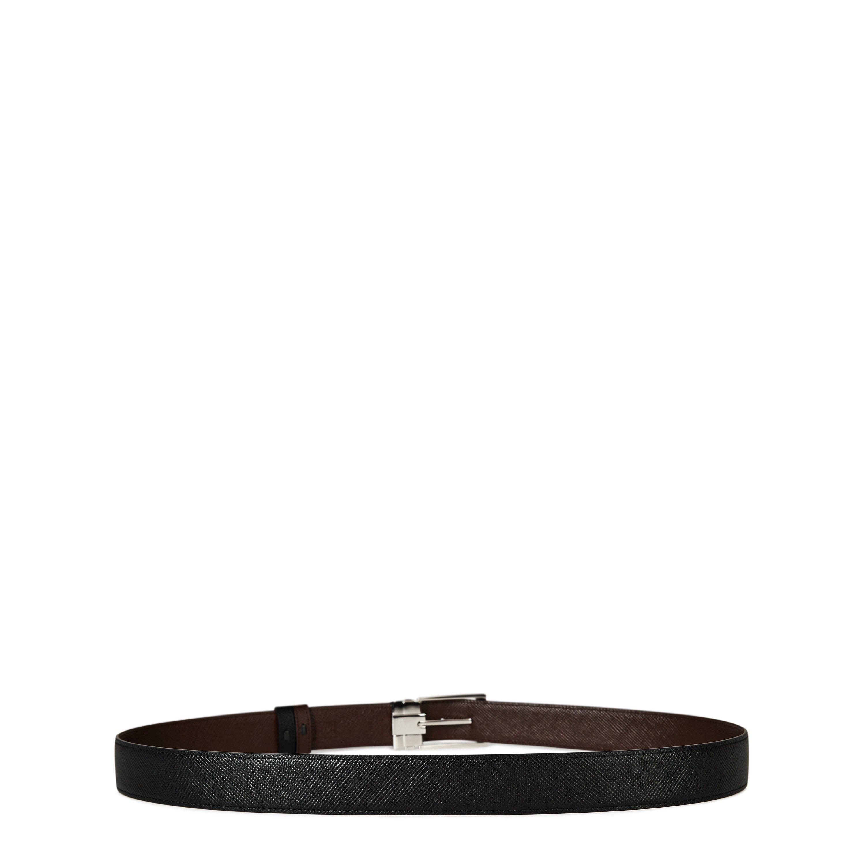 Black/Brown - Montblanc - Reversible Belt - 4