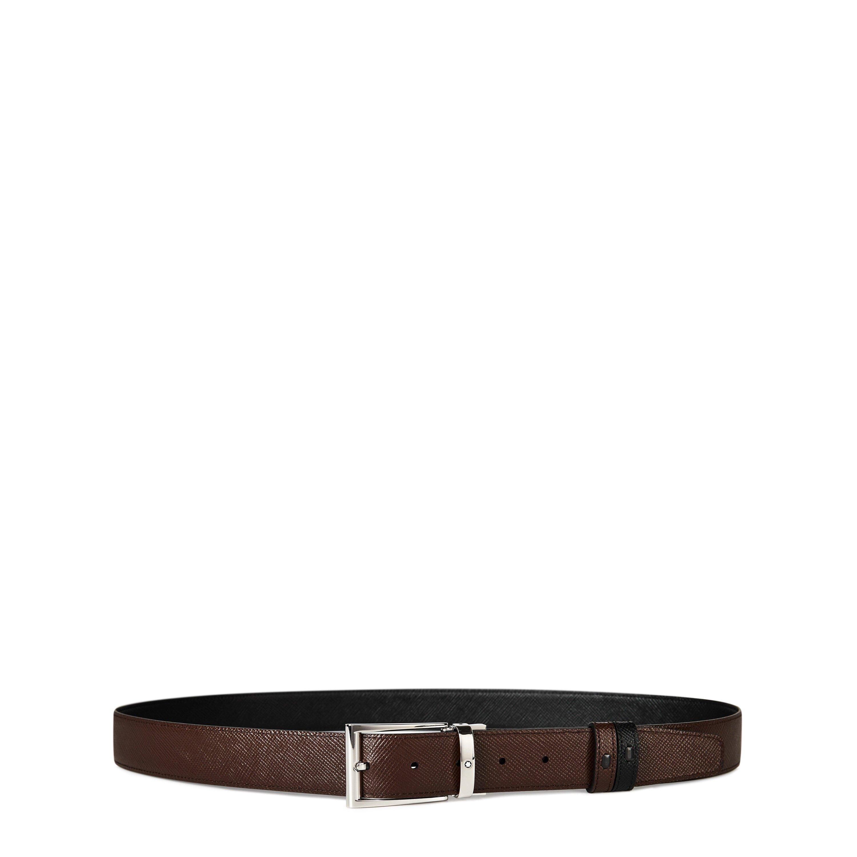 Black/Brown - Montblanc - Reversible Belt - 5