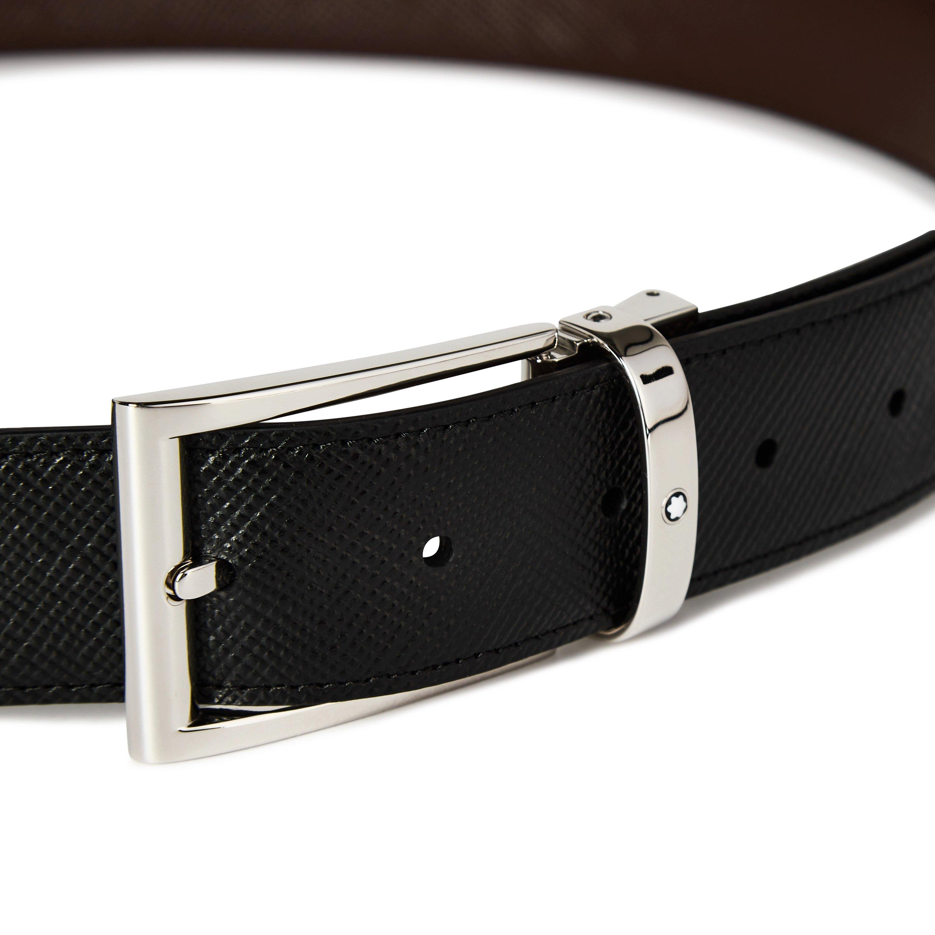 Black/Brown - Montblanc - Reversible Belt - 6