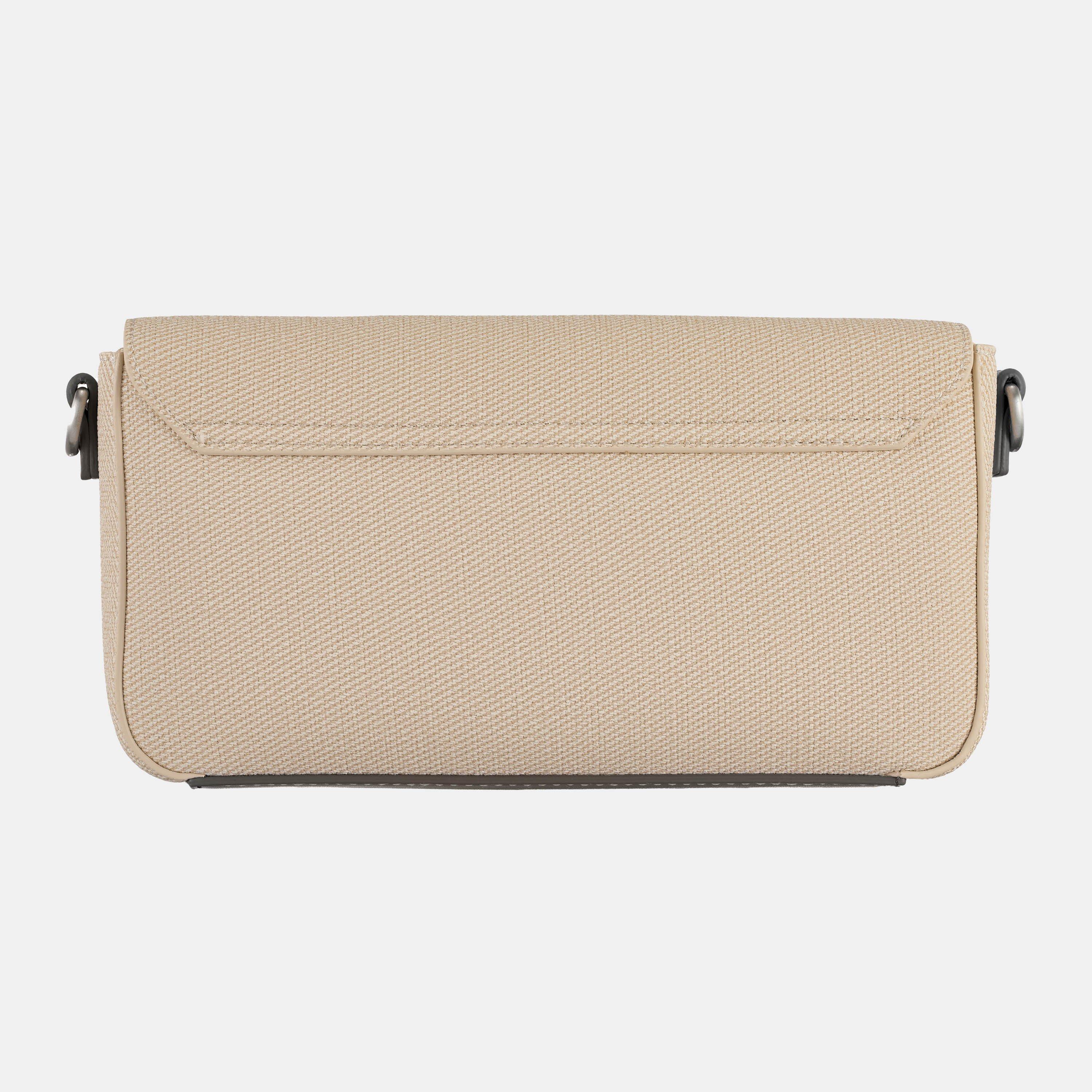 NATURALE/NERO - Valentino - Women's Alexia Flap Crossbody Bag - 3