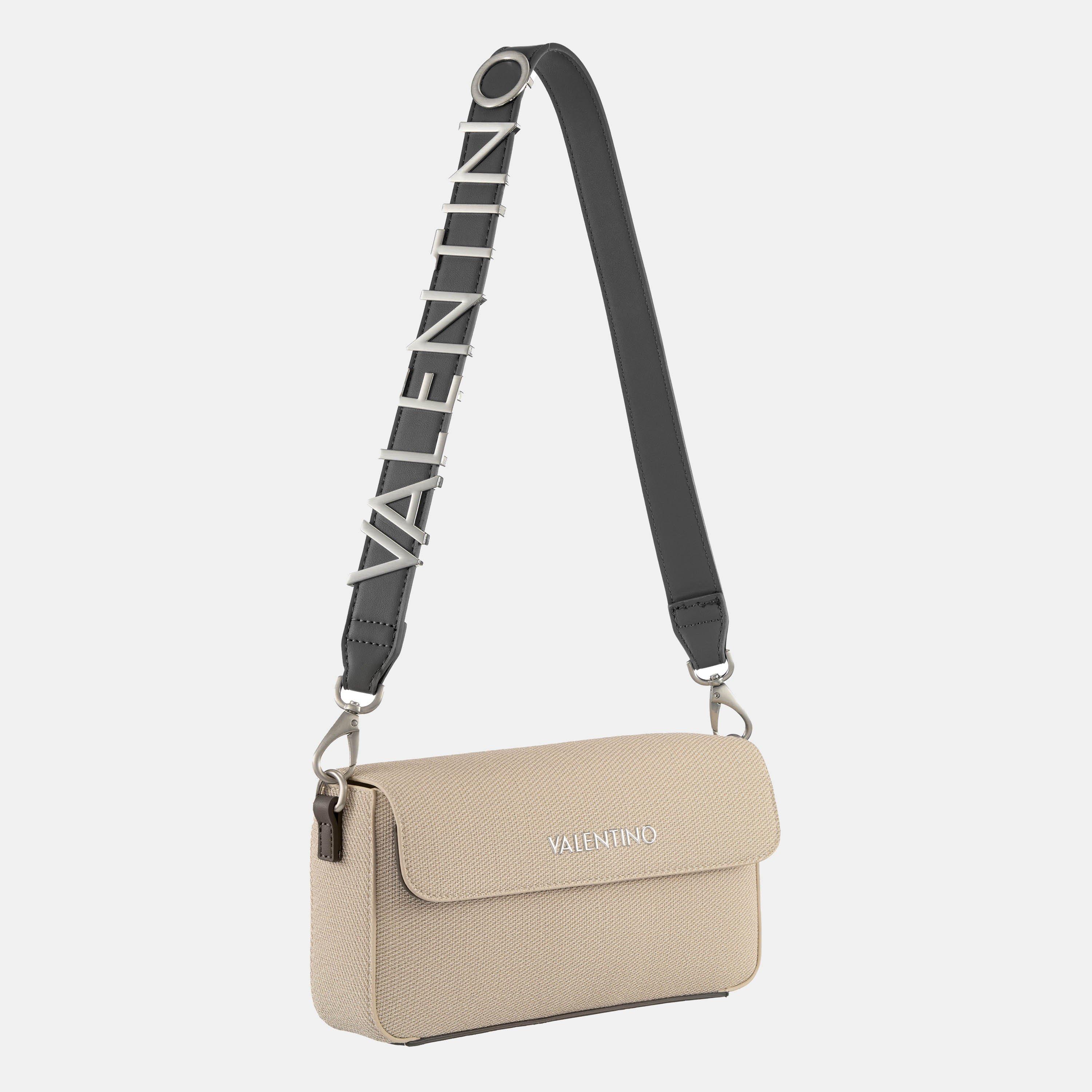 NATURALE/NERO - Valentino - Women's Alexia Flap Crossbody Bag - 4