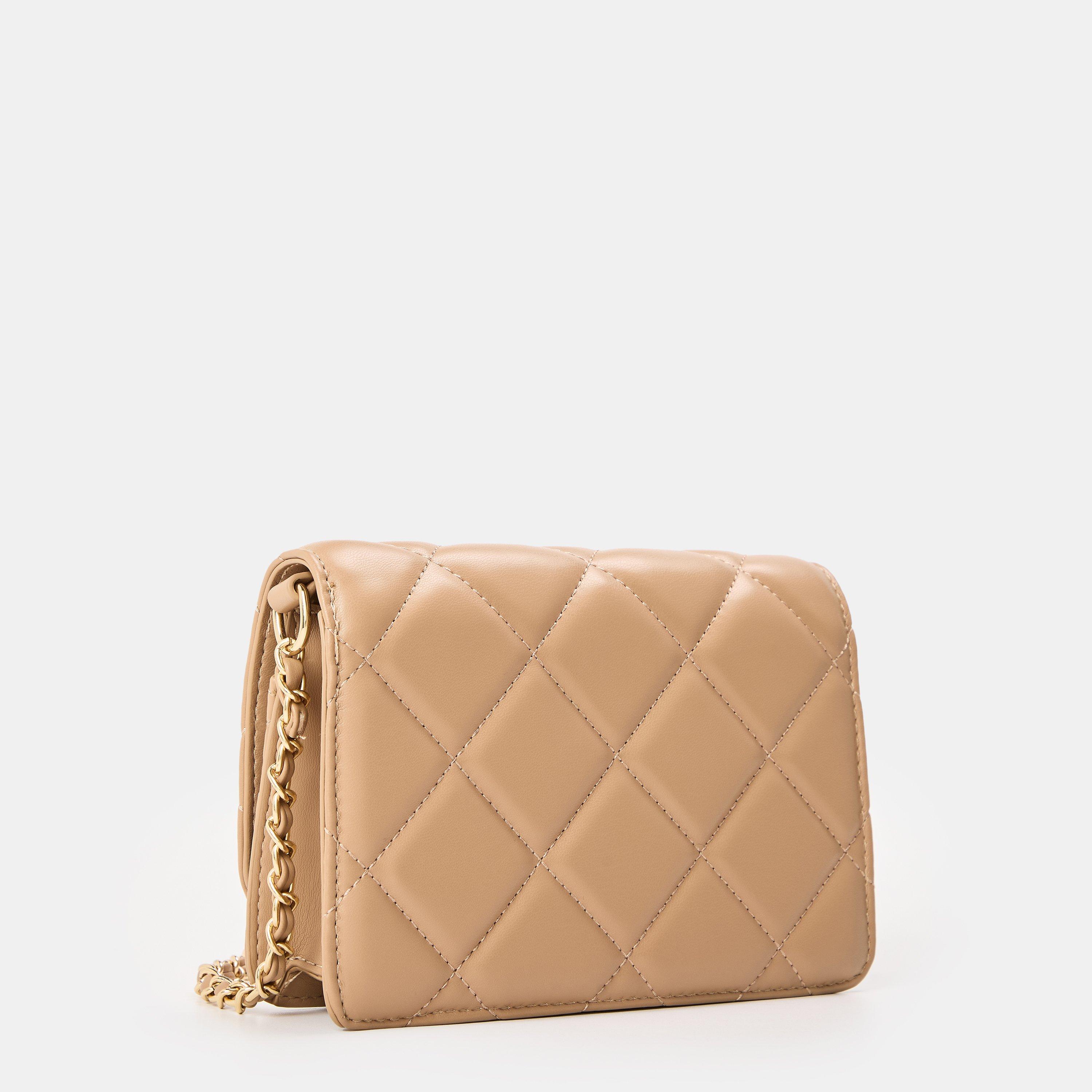 Beige - Valentino - Women's Ocarina Flap Crossbody Bag - 2