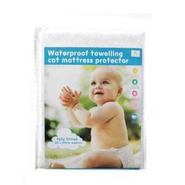 Country Club Mattress Protector Cot Waterproof Towelling Fitted