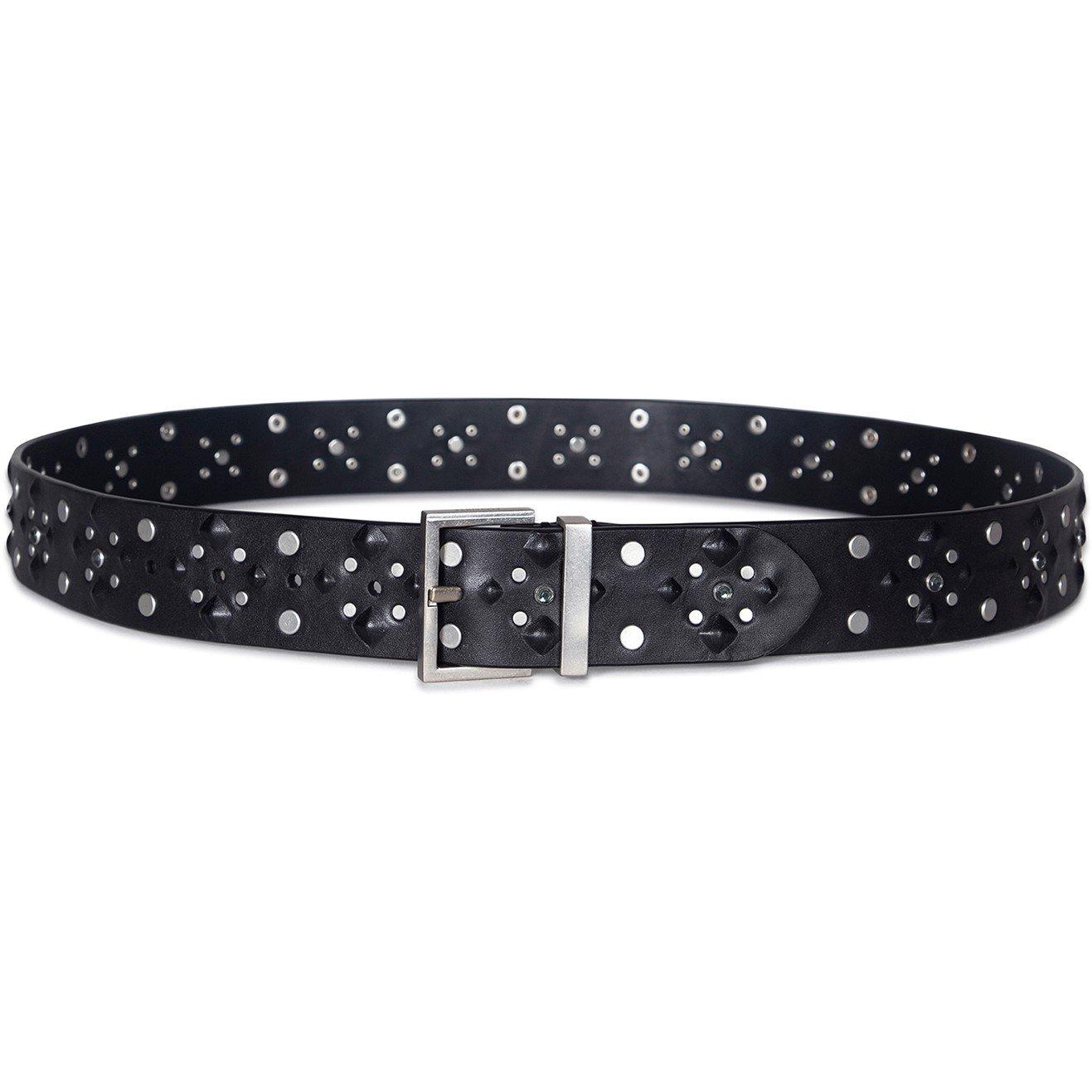 BLACK/NICKEL - AllSaints - ALLSAINTS 38MM STUDD BELT - 2