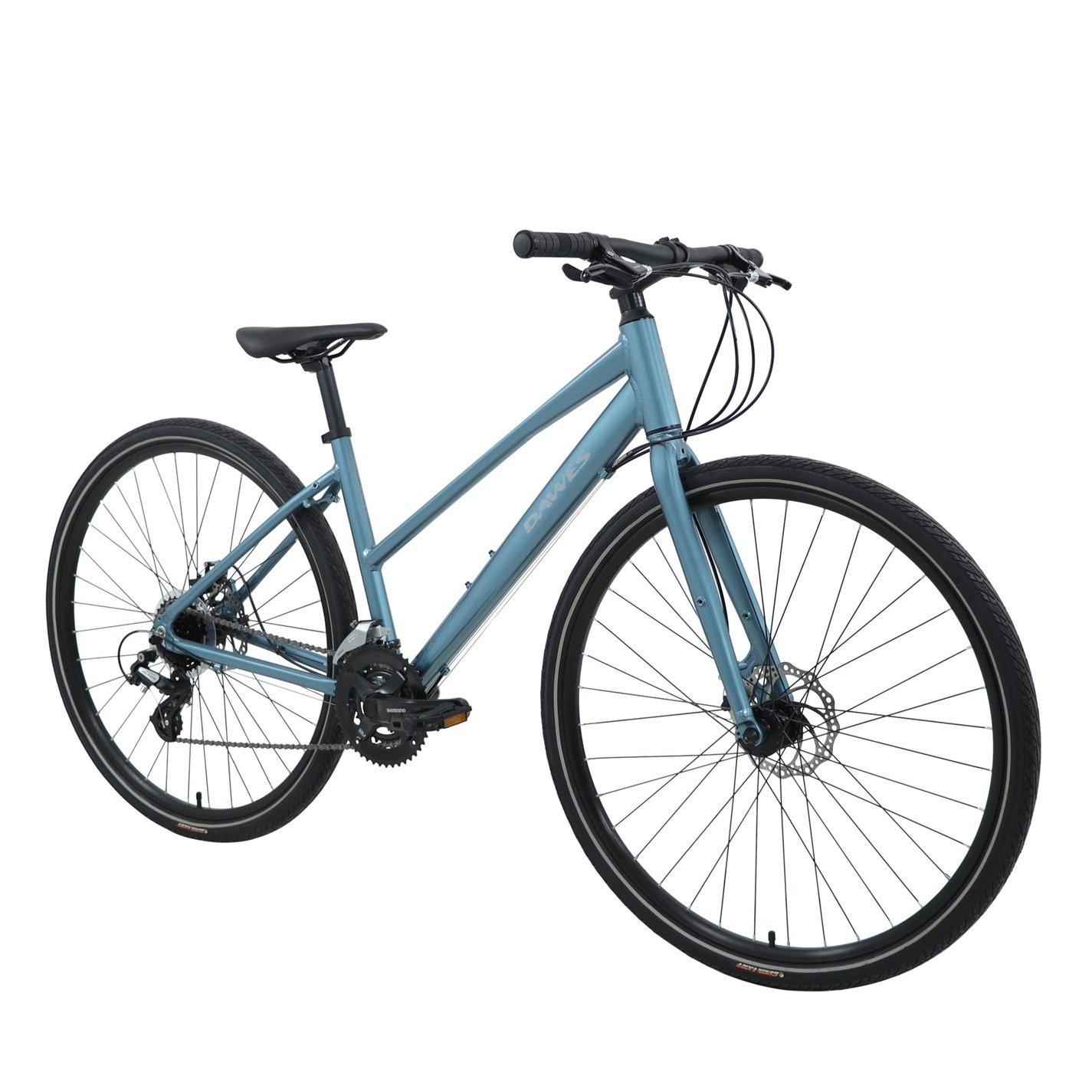 Blue - Dawes - Dawes Discovery 2.0 Low Step Hybrid Bike - 2