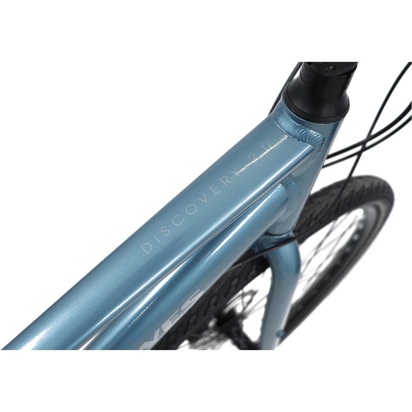 Blue - Dawes - Dawes Discovery 2.0 Low Step Hybrid Bike - 4