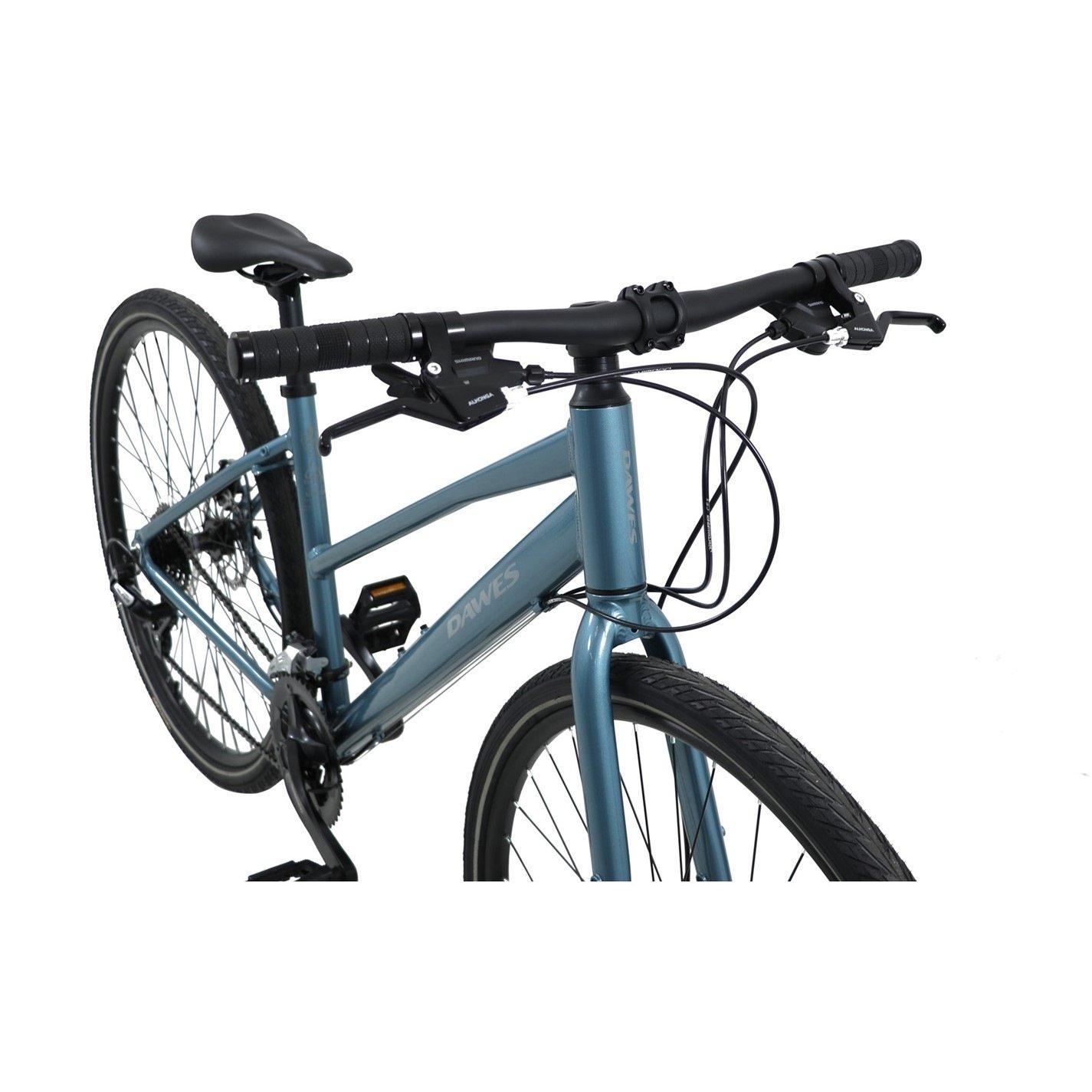 Blue - Dawes - Dawes Discovery 2.0 Low Step Hybrid Bike - 8
