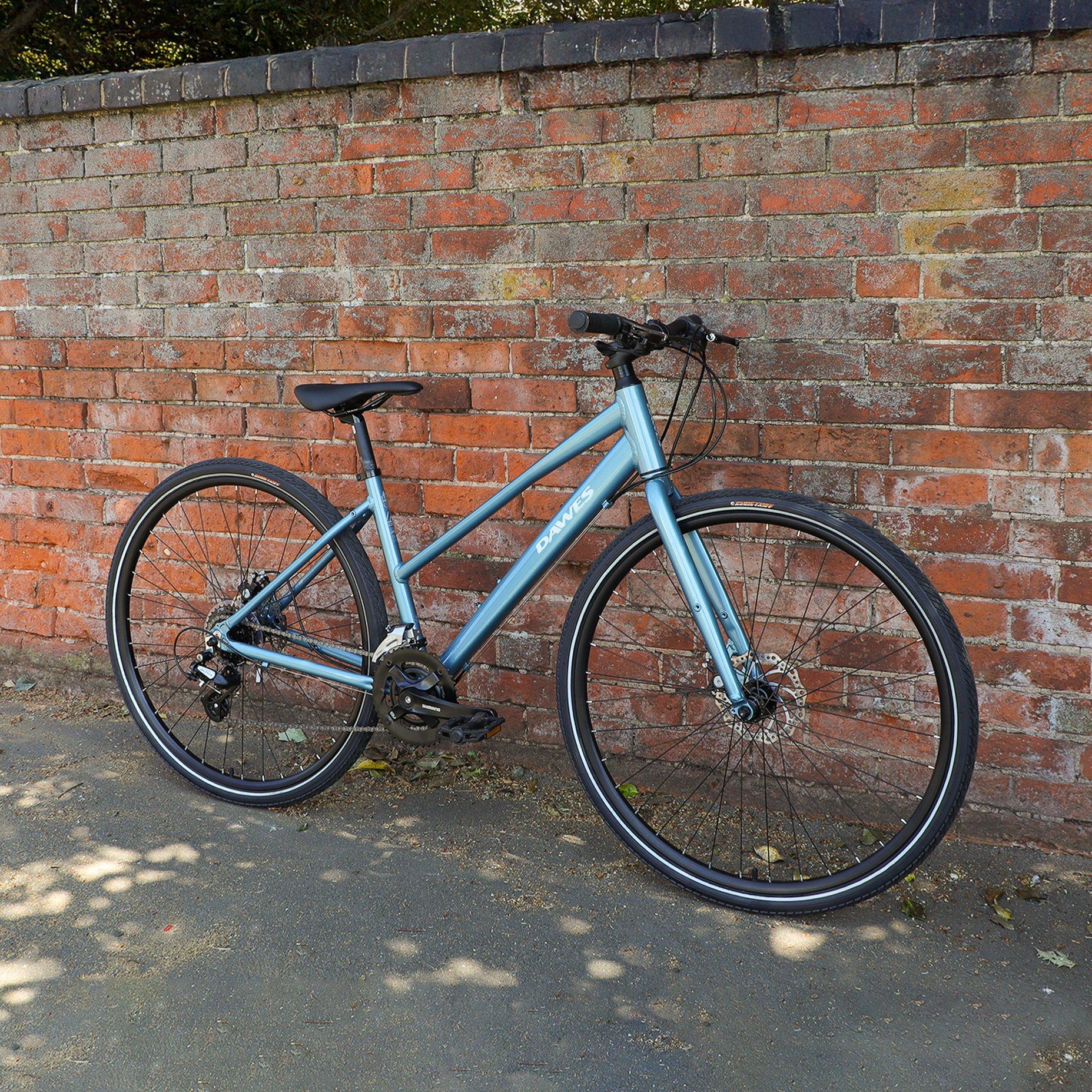 Blue - Dawes - Dawes Discovery 2.0 Low Step Hybrid Bike - 9