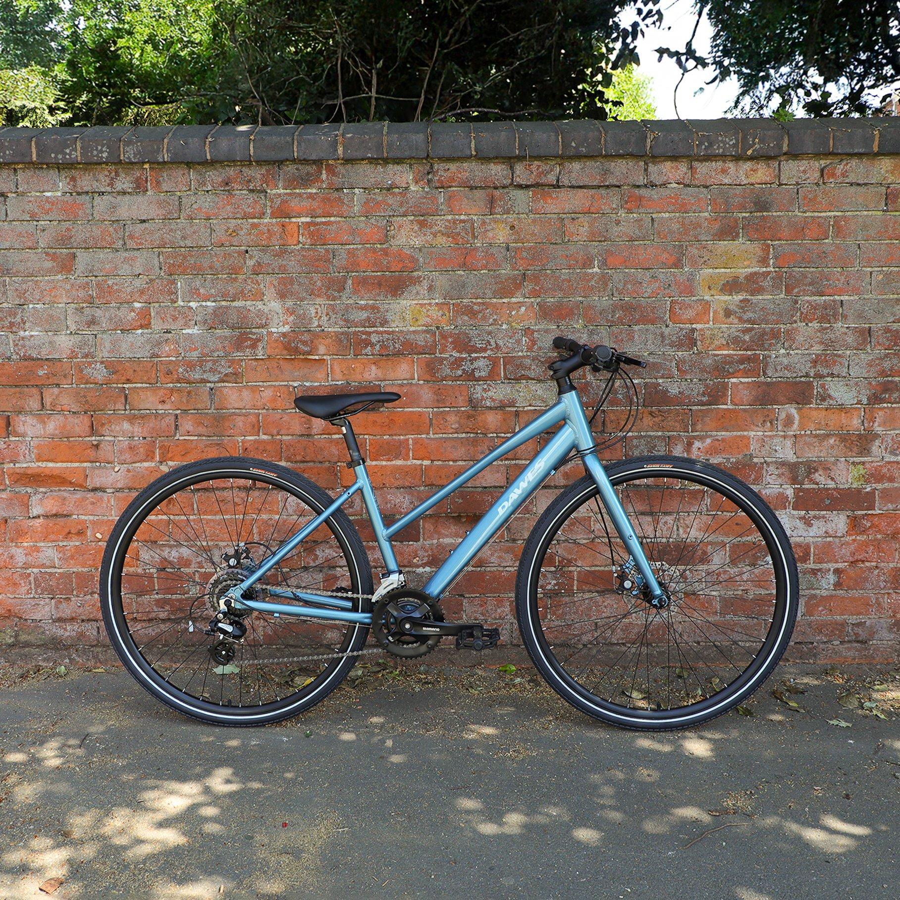 Blue - Dawes - Dawes Discovery 2.0 Low Step Hybrid Bike - 10