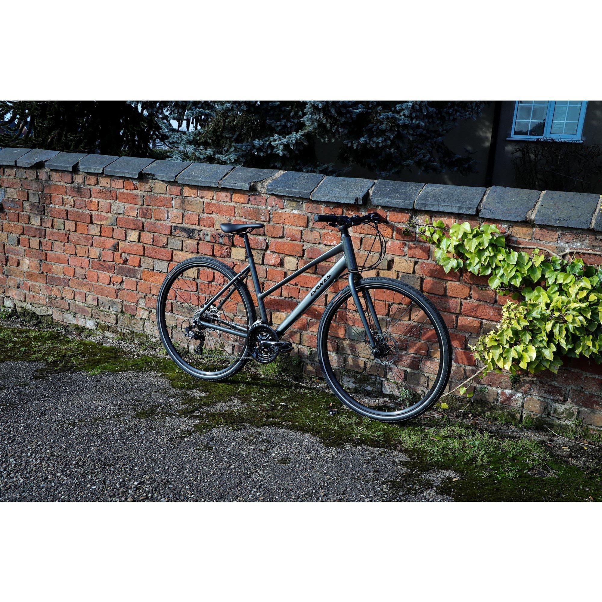 Grey - Dawes - Dawes Discovery 1.0 Low Step Hybrid Bike - 2