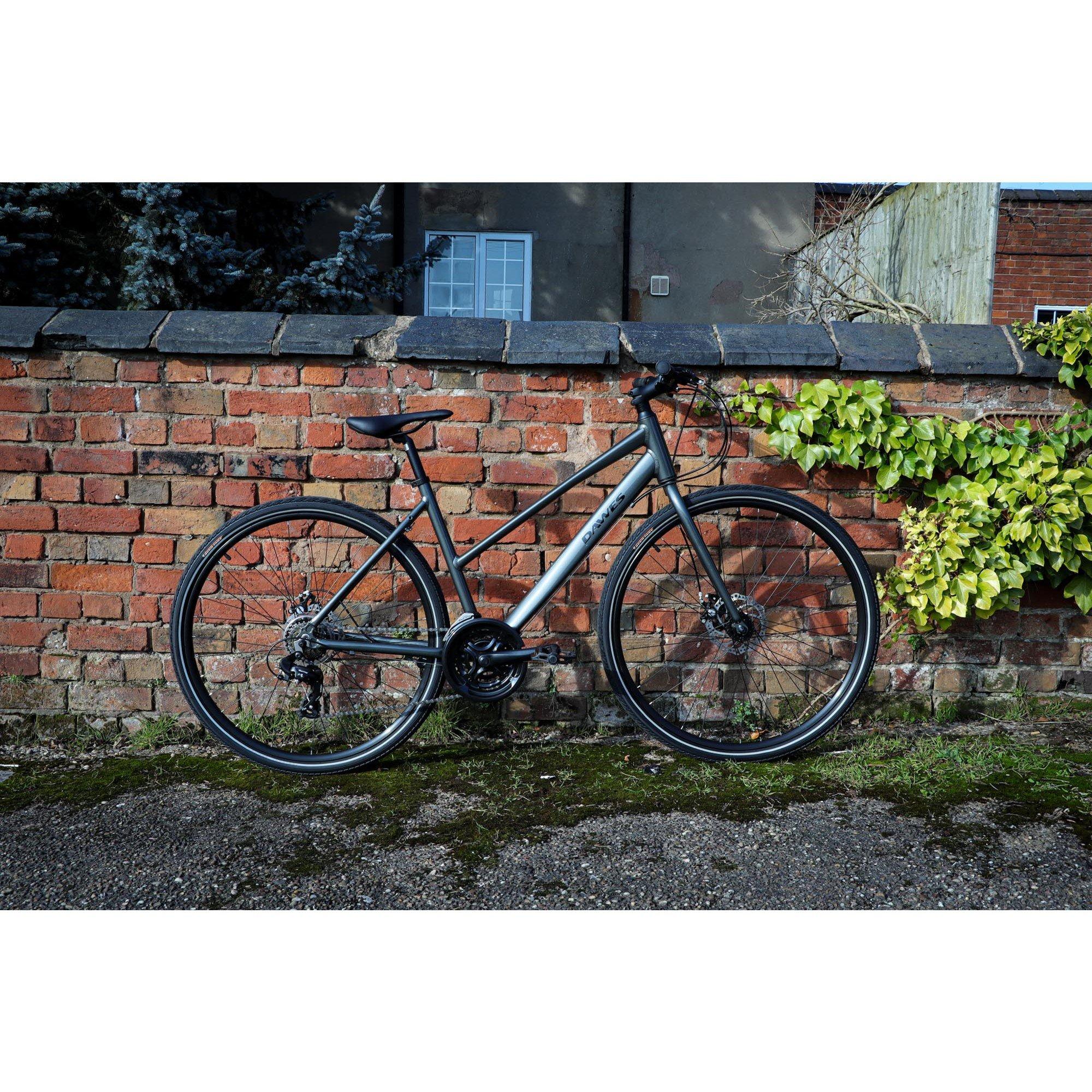 Grey - Dawes - Dawes Discovery 1.0 Low Step Hybrid Bike - 4
