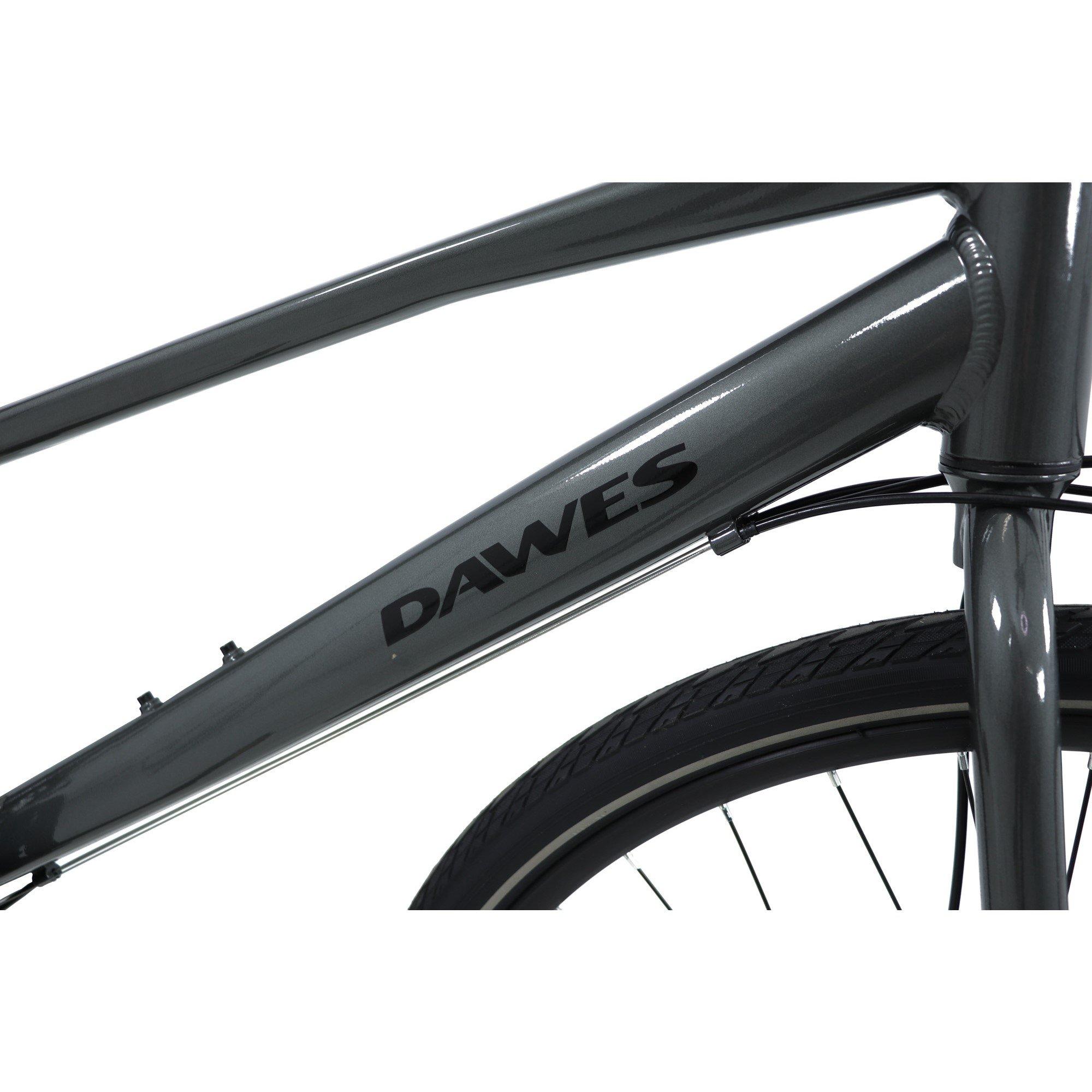 Grey - Dawes - Dawes Discovery 1.0 Low Step Hybrid Bike - 8