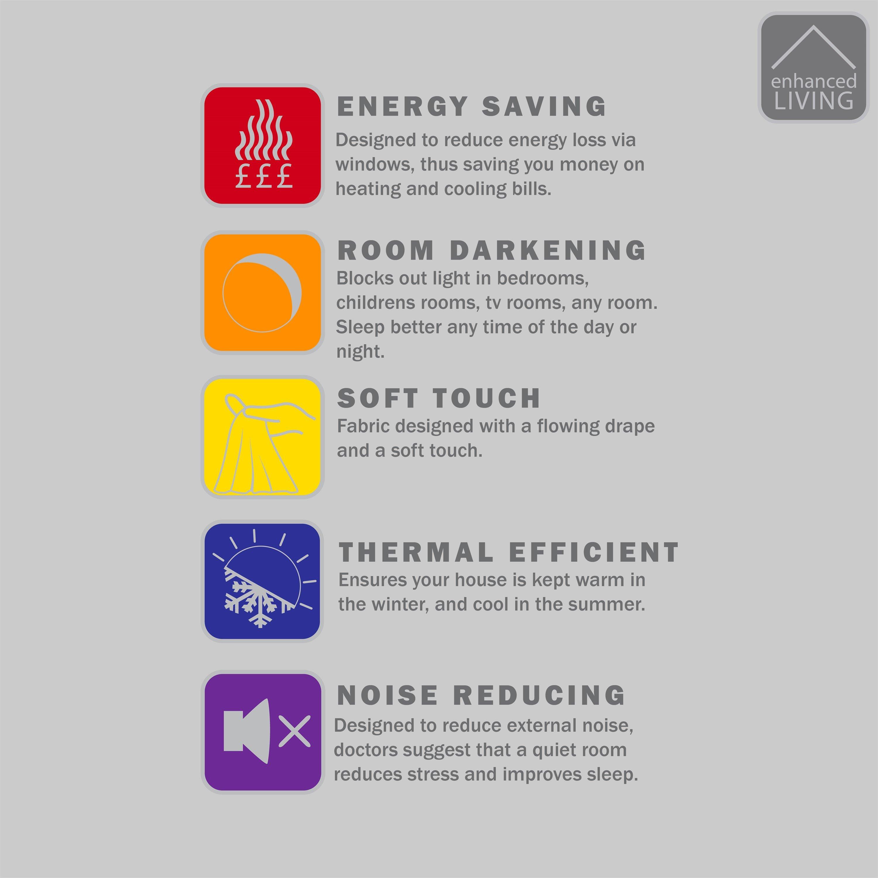 Orange - Enhanced Living - Tokyo Orange Room Darkening Velvet Eyelet Curtains - 9